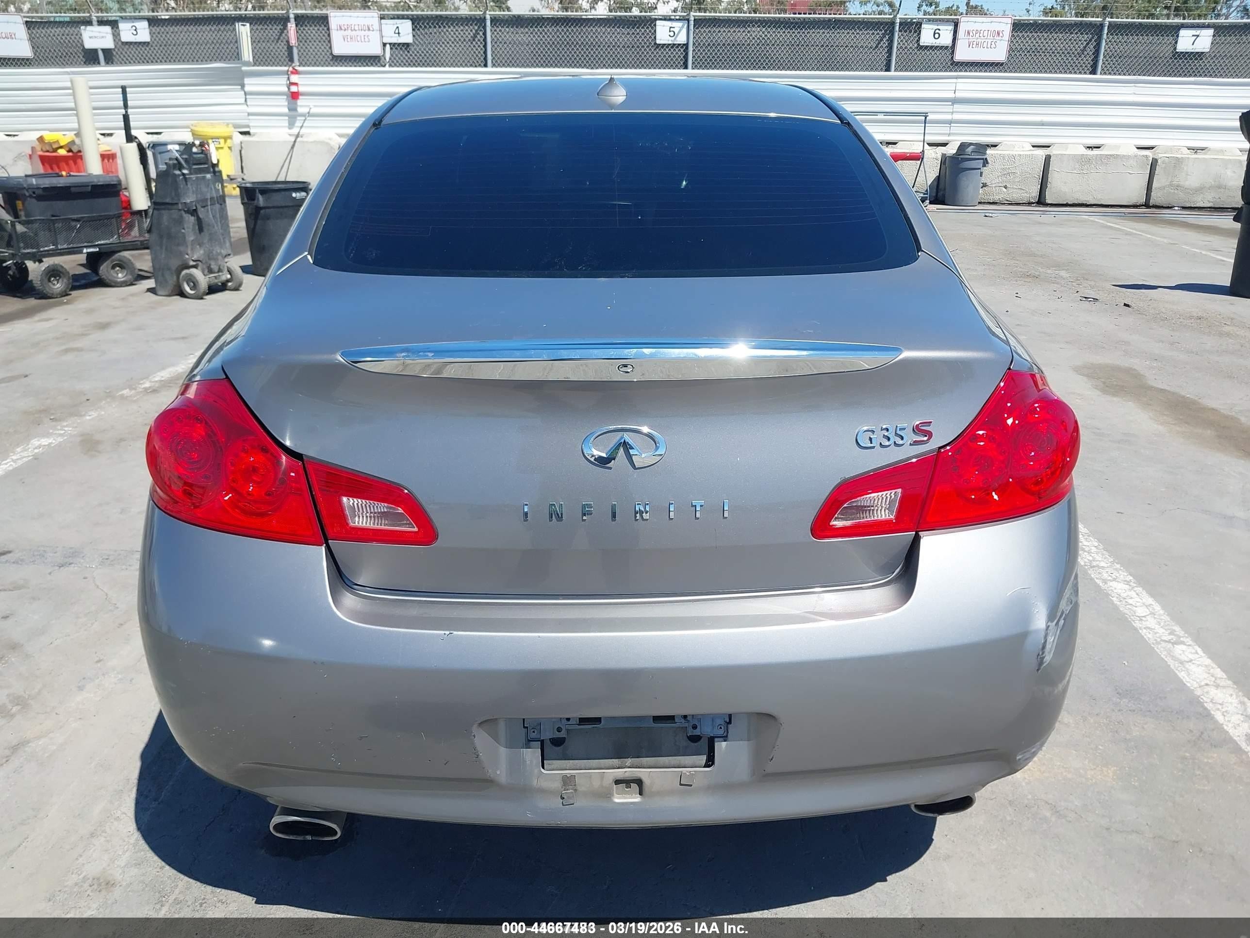 2007 Infiniti G35 Sport Gray vin: JNKBV61E37M707800