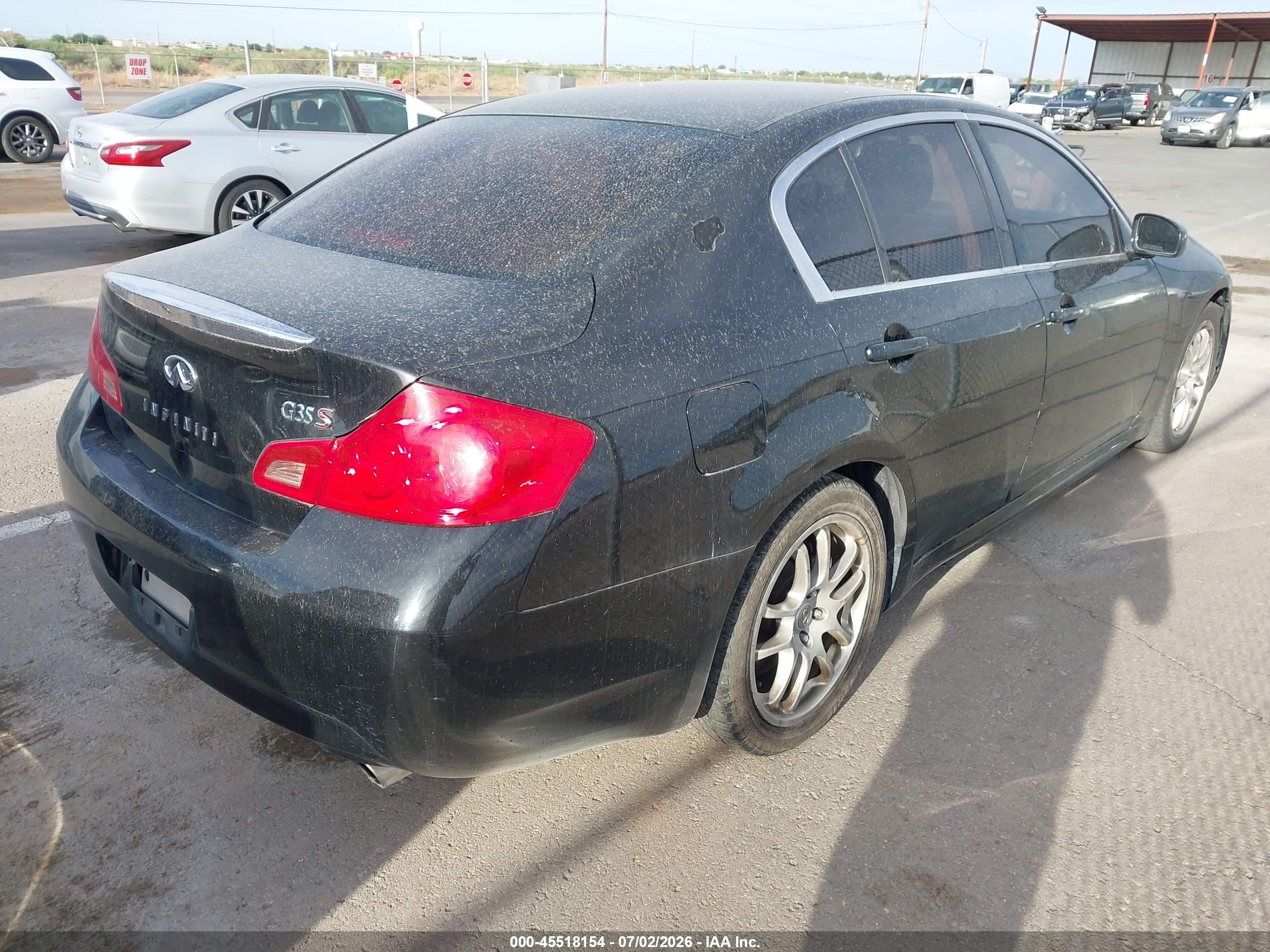 2007 Infiniti G35 Sport Black vin: JNKBV61E37M711622