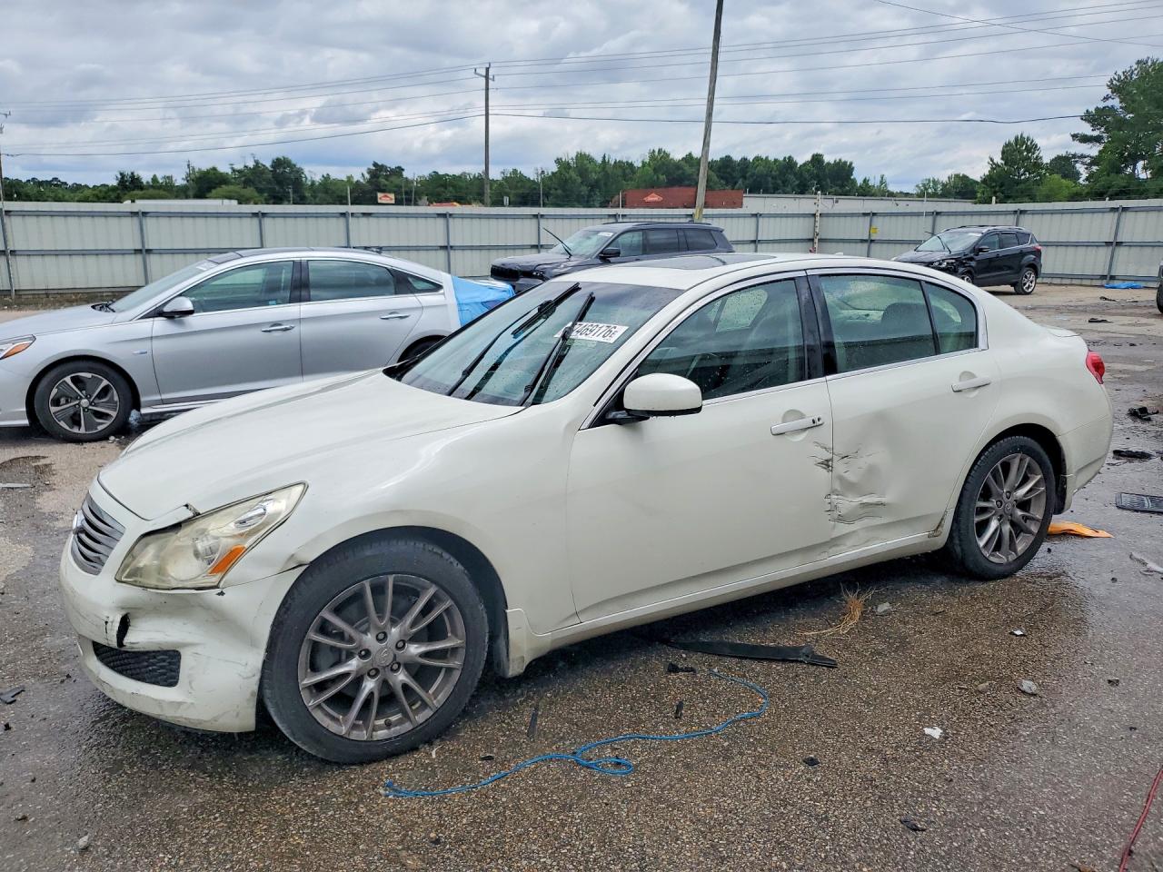 2007 Infiniti G35 Base White vin: JNKBV61E37M725908