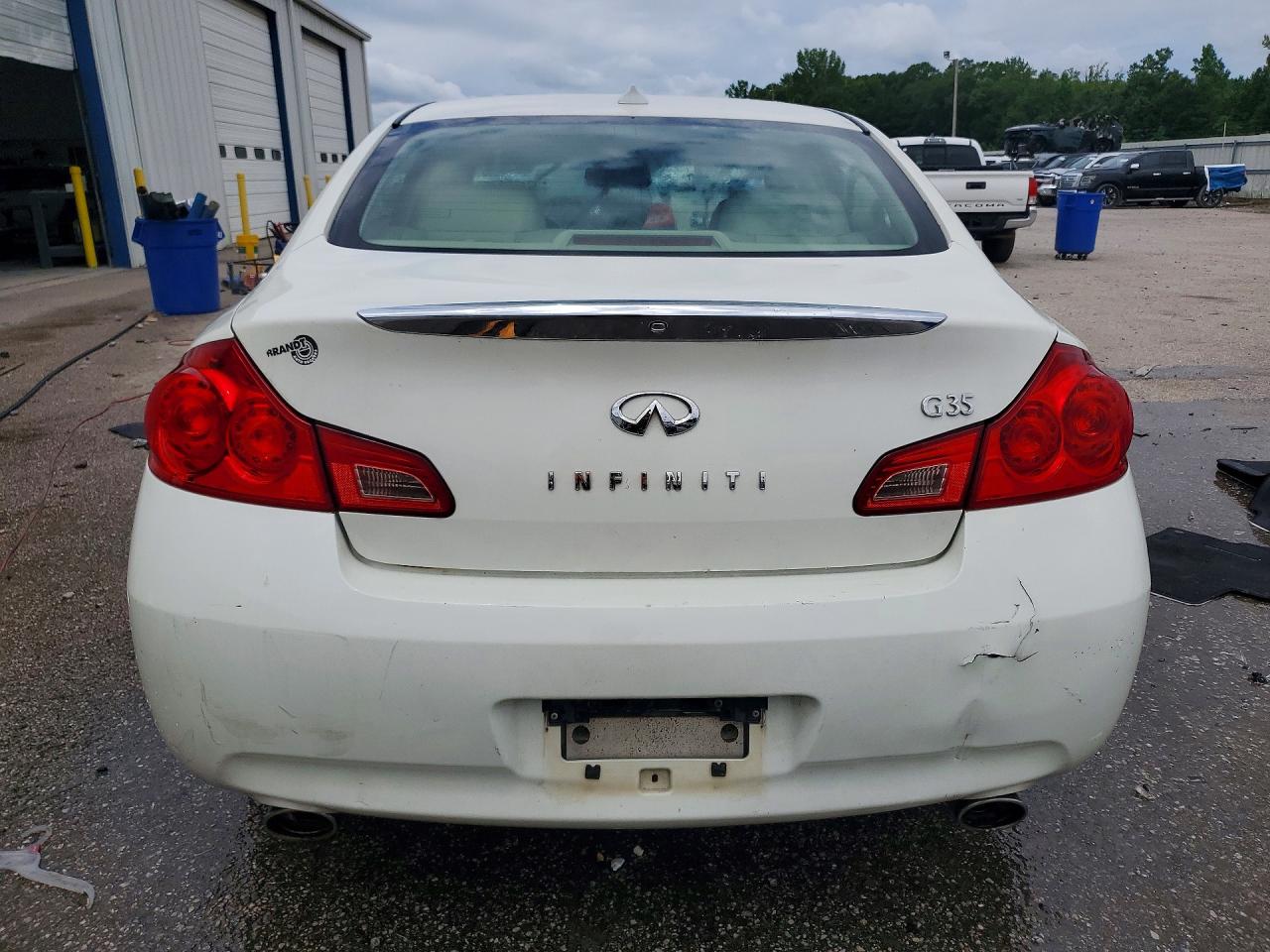 2007 Infiniti G35 Base White vin: JNKBV61E37M725908