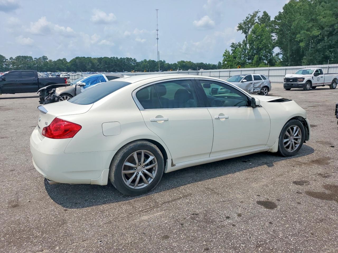 2007 Infiniti G35 Base White vin: JNKBV61E37M727917