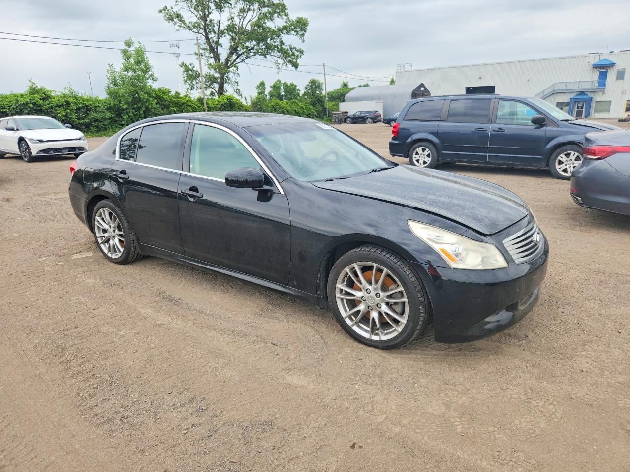 2008 Infiniti G35 Base Black vin: JNKBV61E38M218900