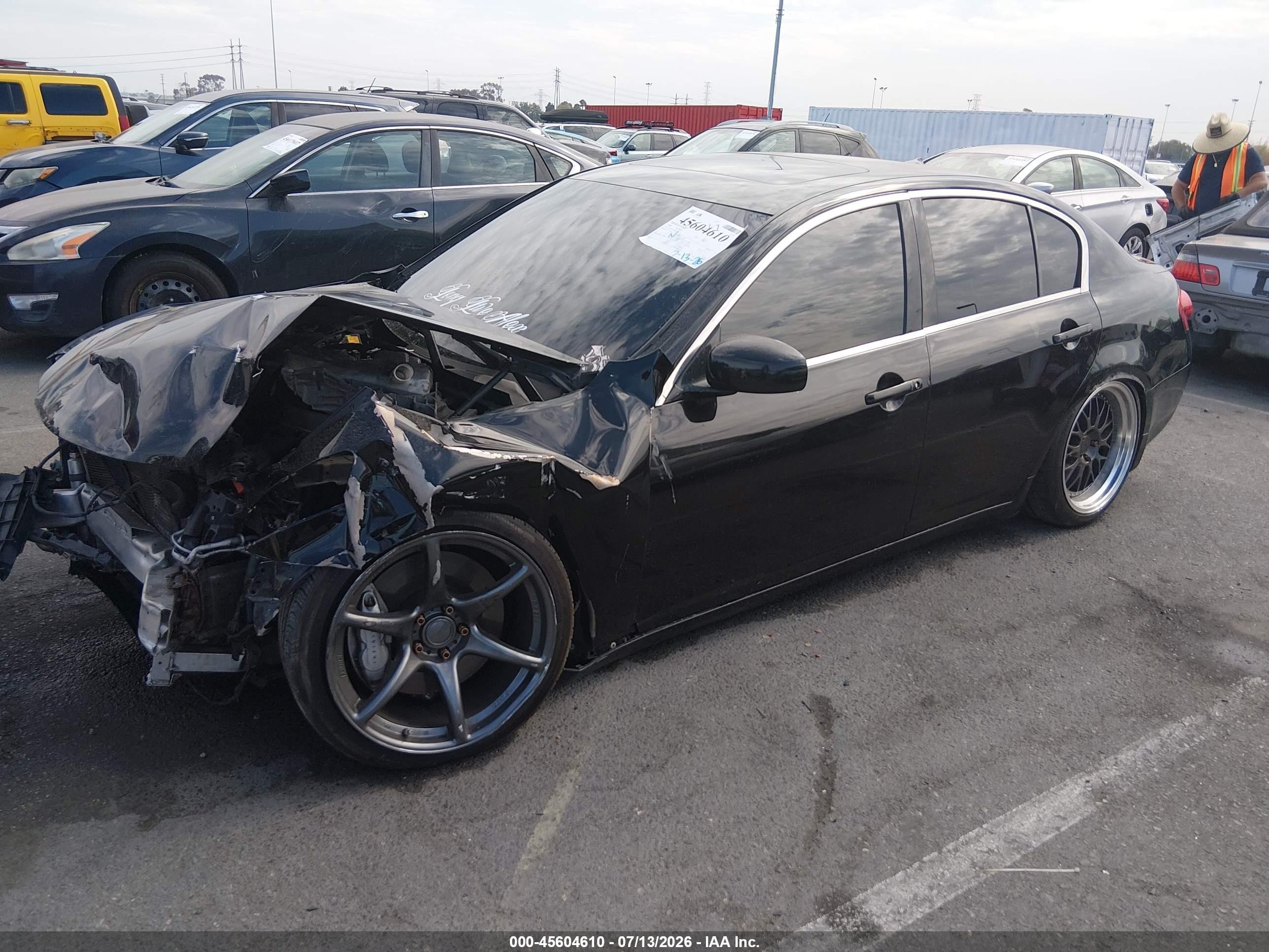 2008 Infiniti G35 Journey Black vin: JNKBV61E38M229122