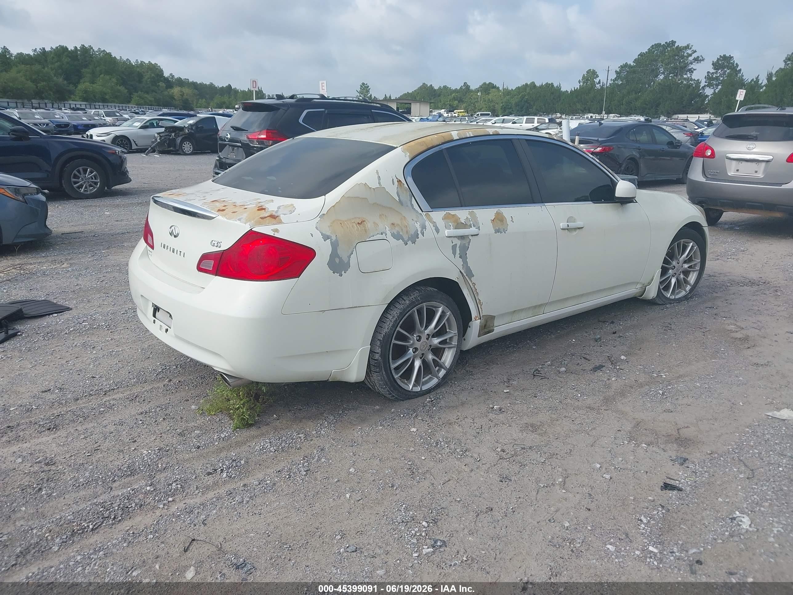 2007 Infiniti G35 Journey White vin: JNKBV61E47M706199