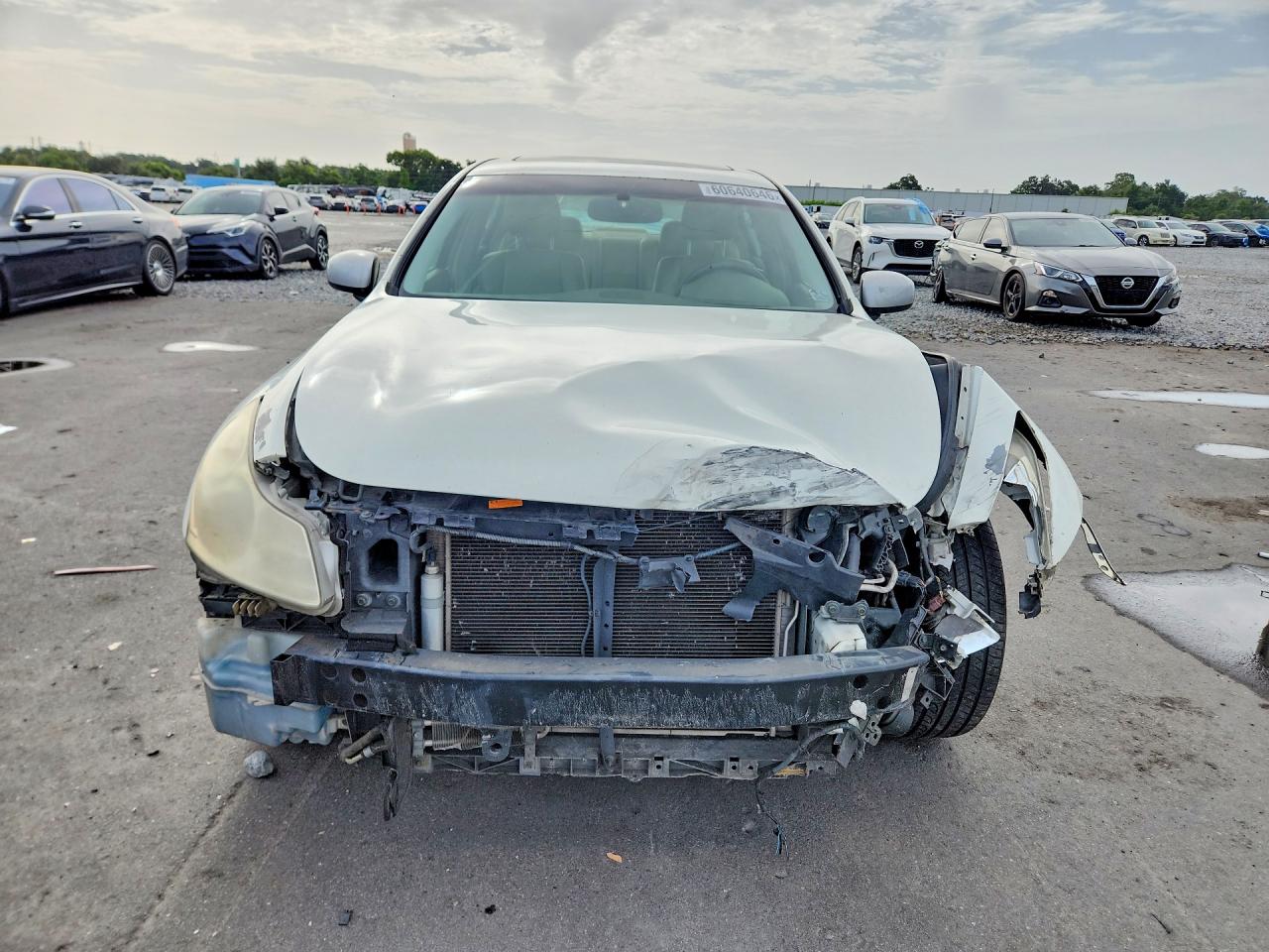 2007 Infiniti G35 Base Белый vin: JNKBV61E47M713721