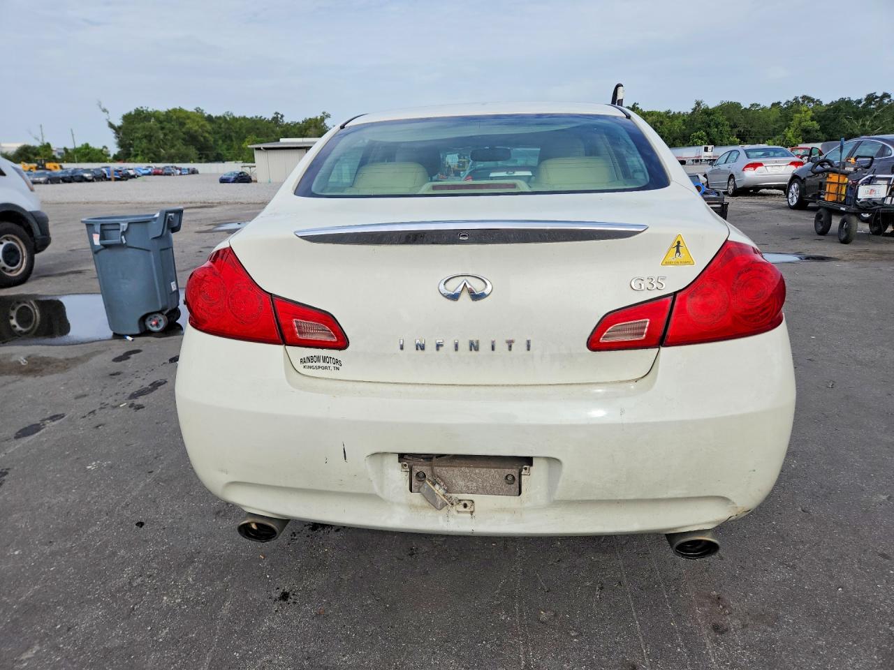 2007 Infiniti G35 Base Белый vin: JNKBV61E47M713721