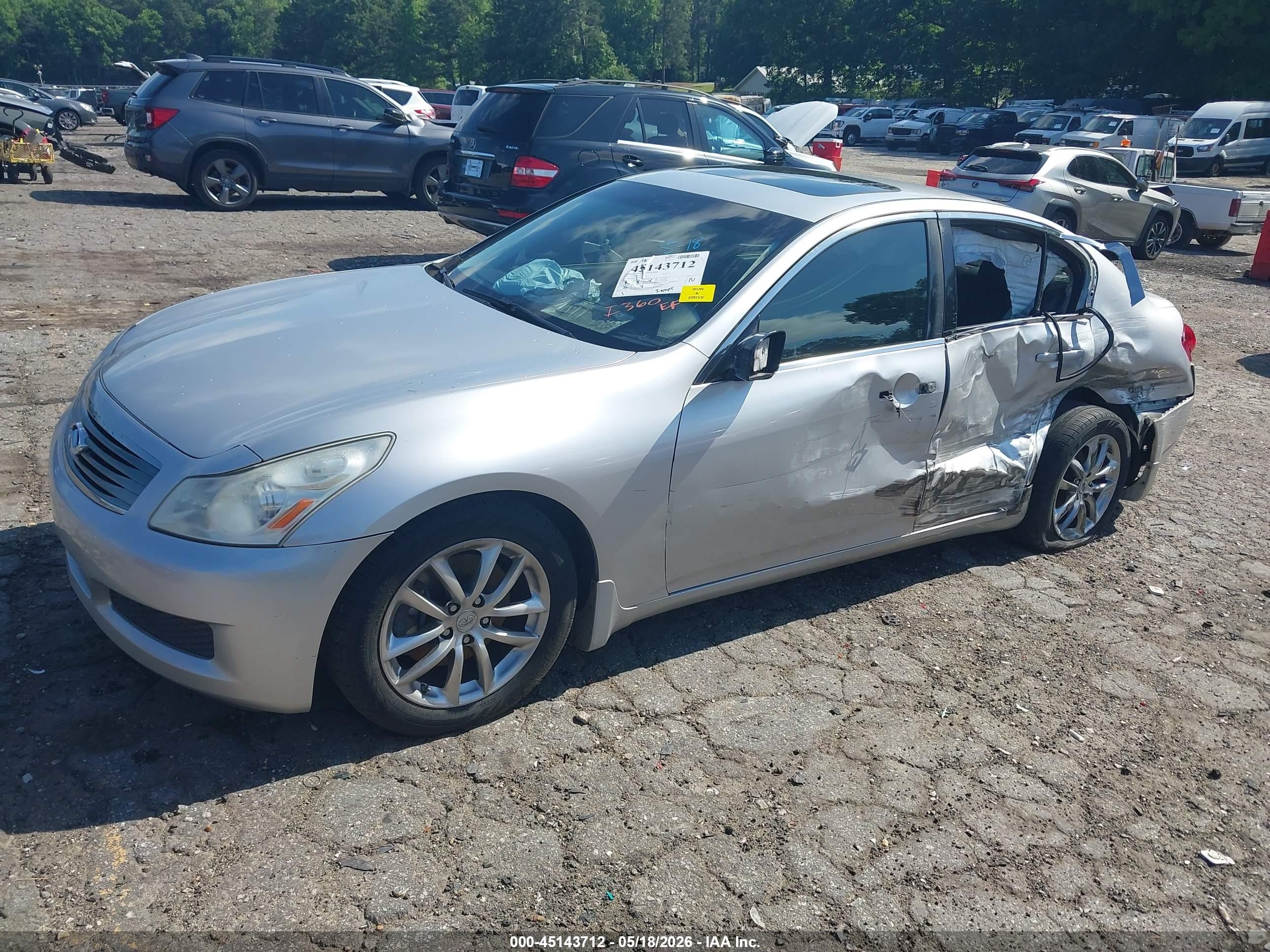 2007 Infiniti G35 Journey Silver vin: JNKBV61E47M720457