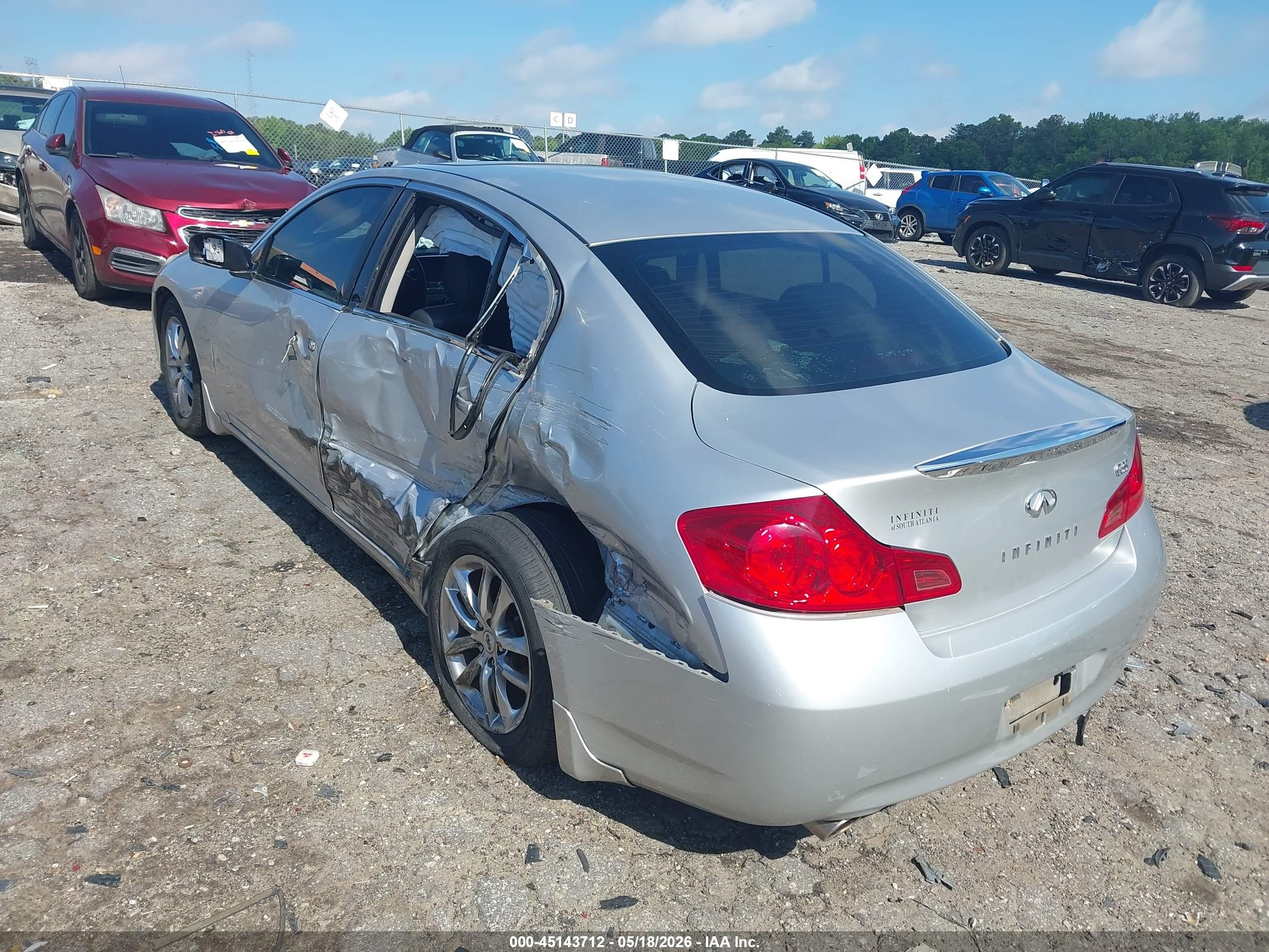 2007 Infiniti G35 Journey Silver vin: JNKBV61E47M720457