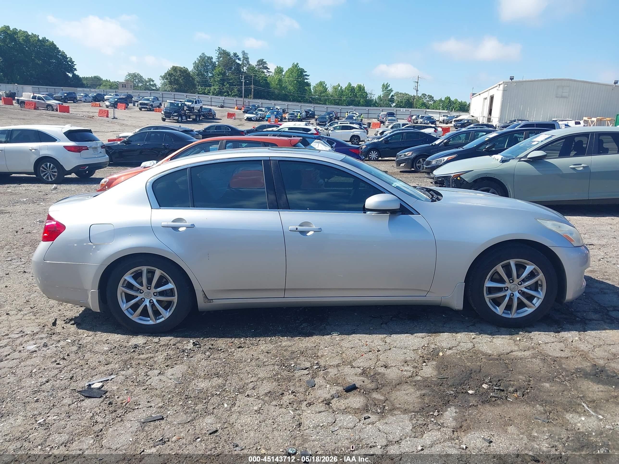2007 Infiniti G35 Journey Silver vin: JNKBV61E47M720457