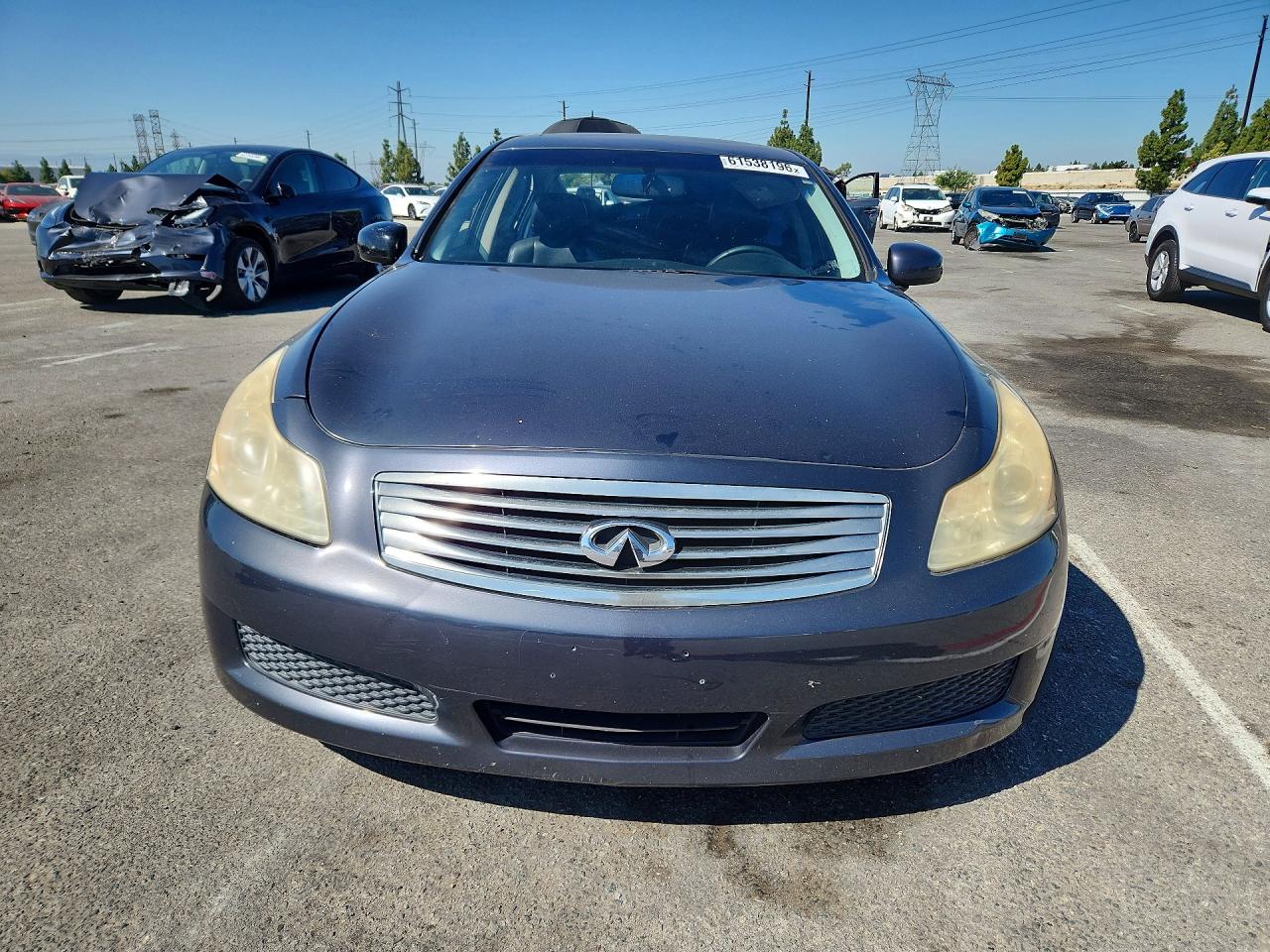 2007 Infiniti G35 Base Blue vin: JNKBV61E47M724590