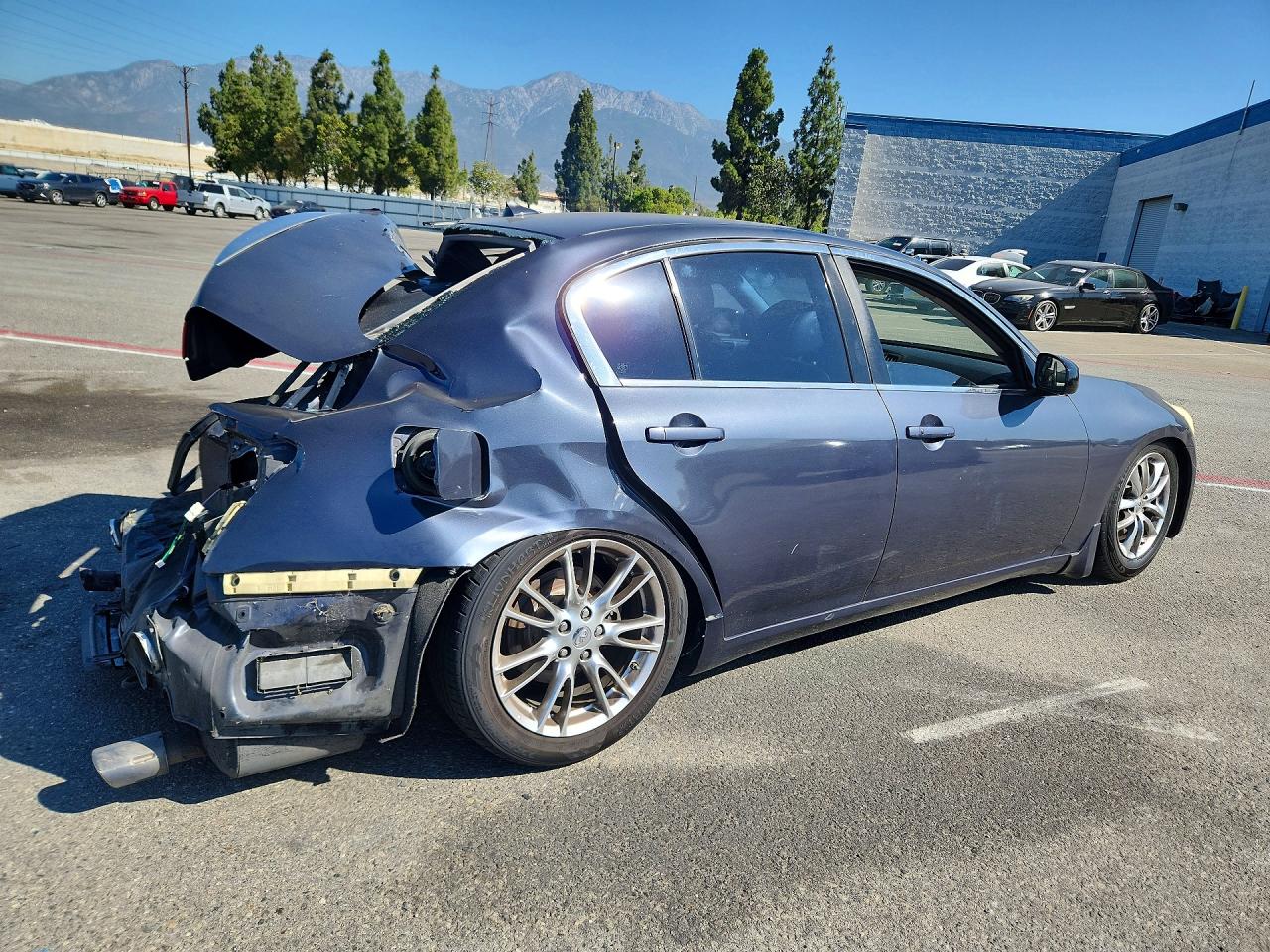2007 Infiniti G35 Base Blue vin: JNKBV61E47M724590