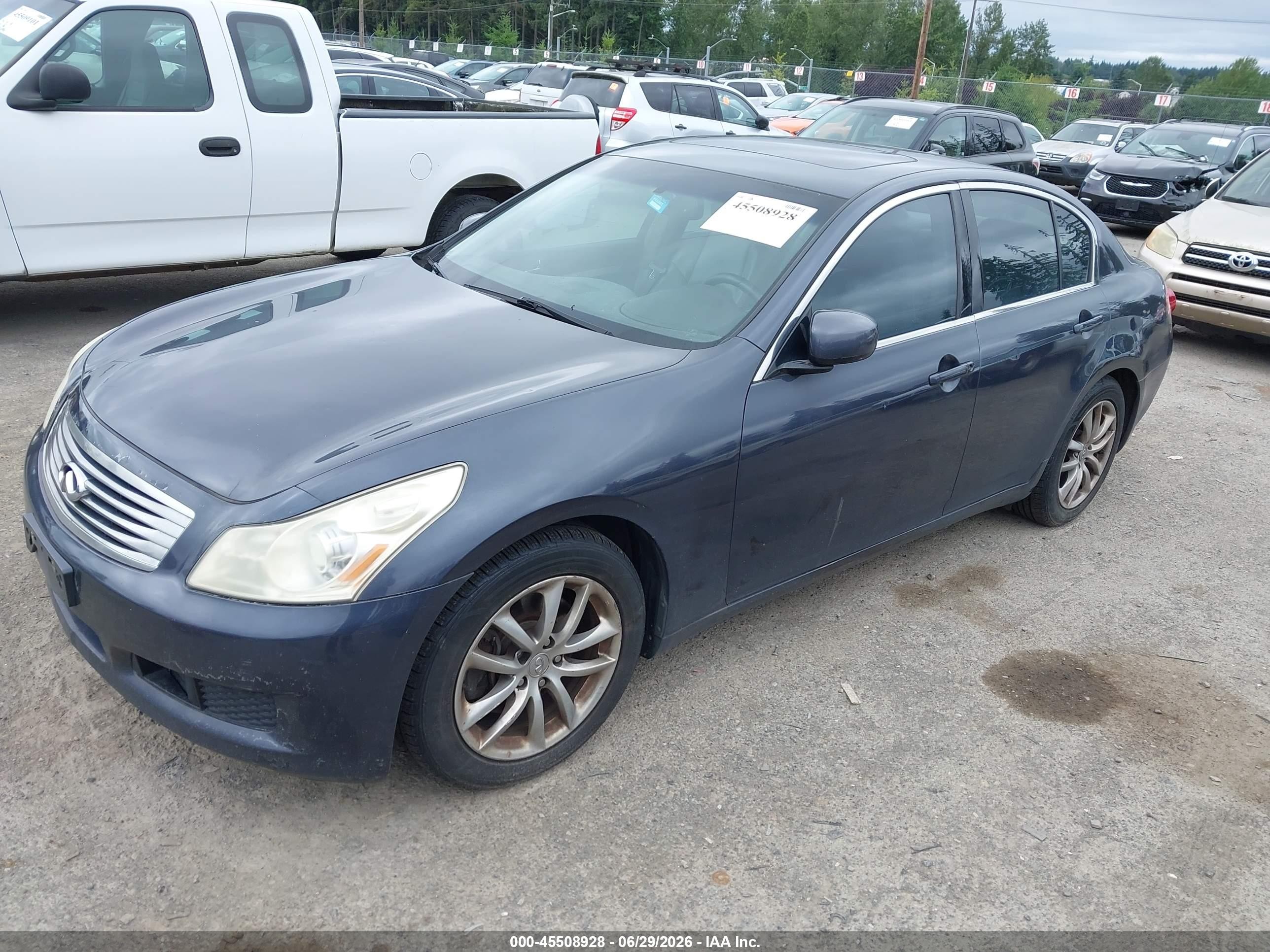 2007 Infiniti G35 Journey Blue vin: JNKBV61E47M724704
