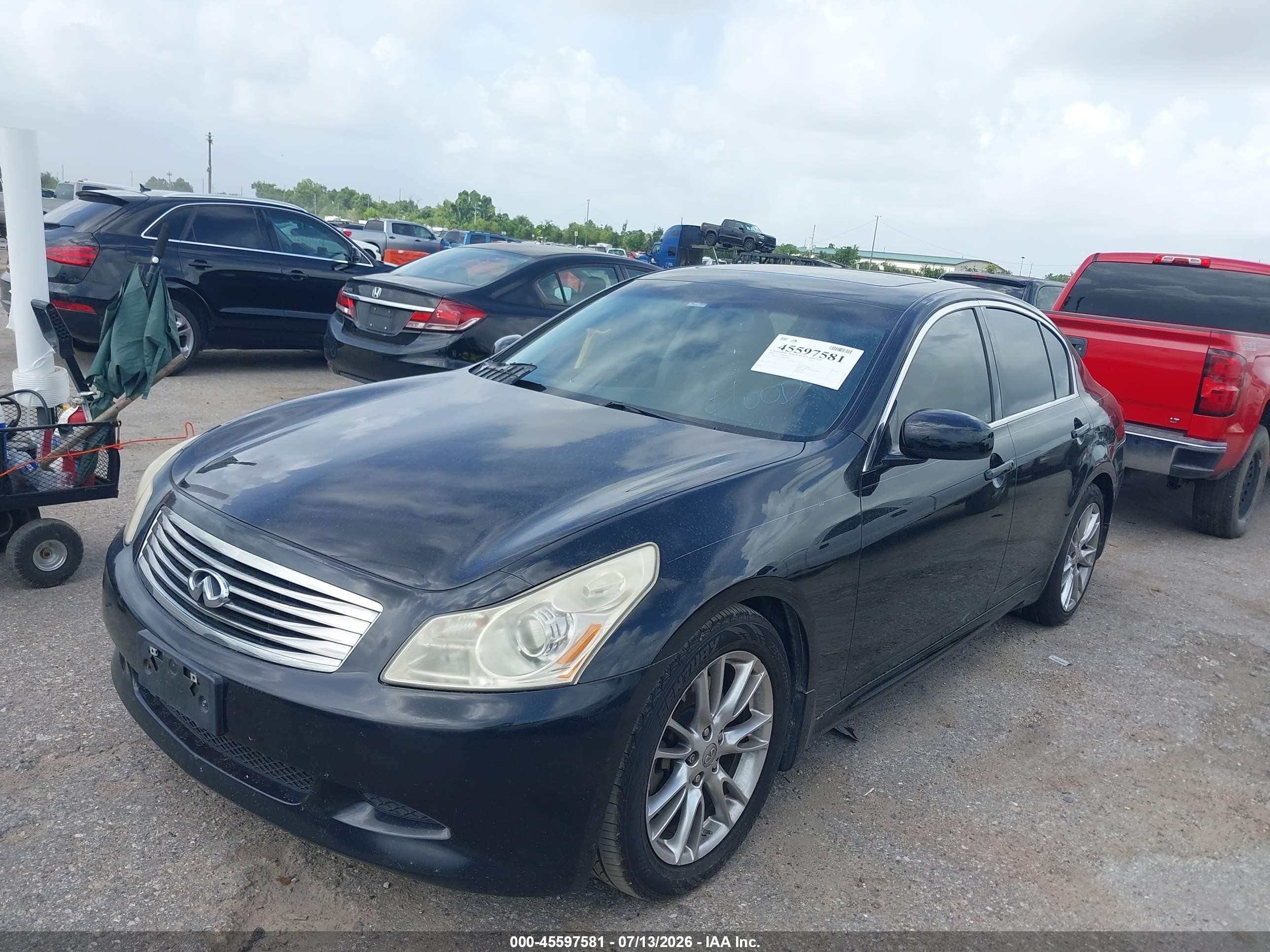 2008 Infiniti G35 Journey Black vin: JNKBV61E48M200535