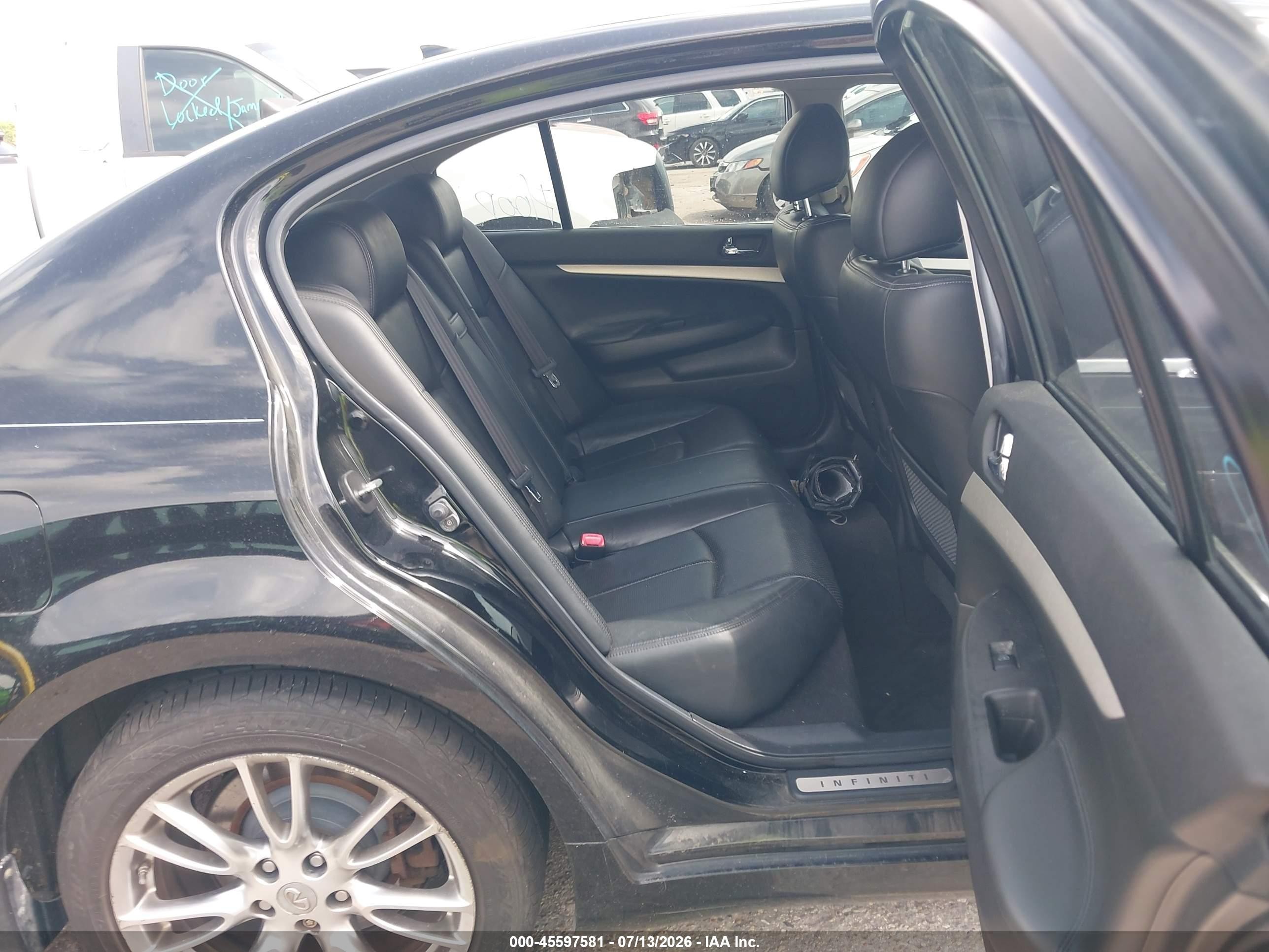 2008 Infiniti G35 Journey Black vin: JNKBV61E48M200535