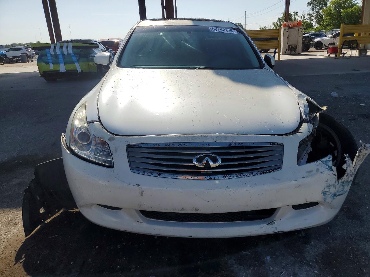 2008 Infiniti G35 White vin: JNKBV61E48M204973