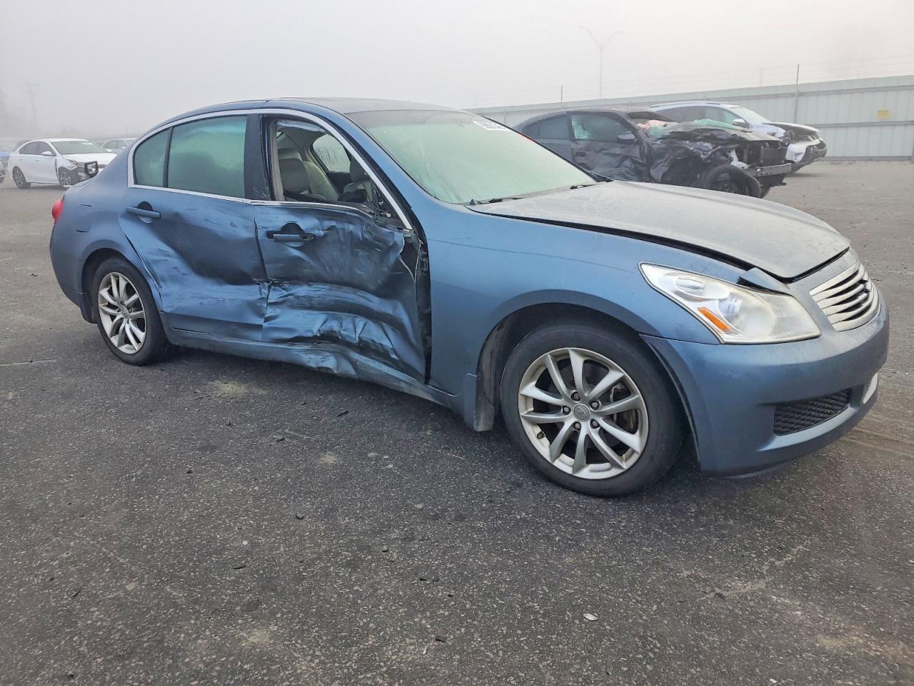 2008 Infiniti G35 Blue vin: JNKBV61E48M206755