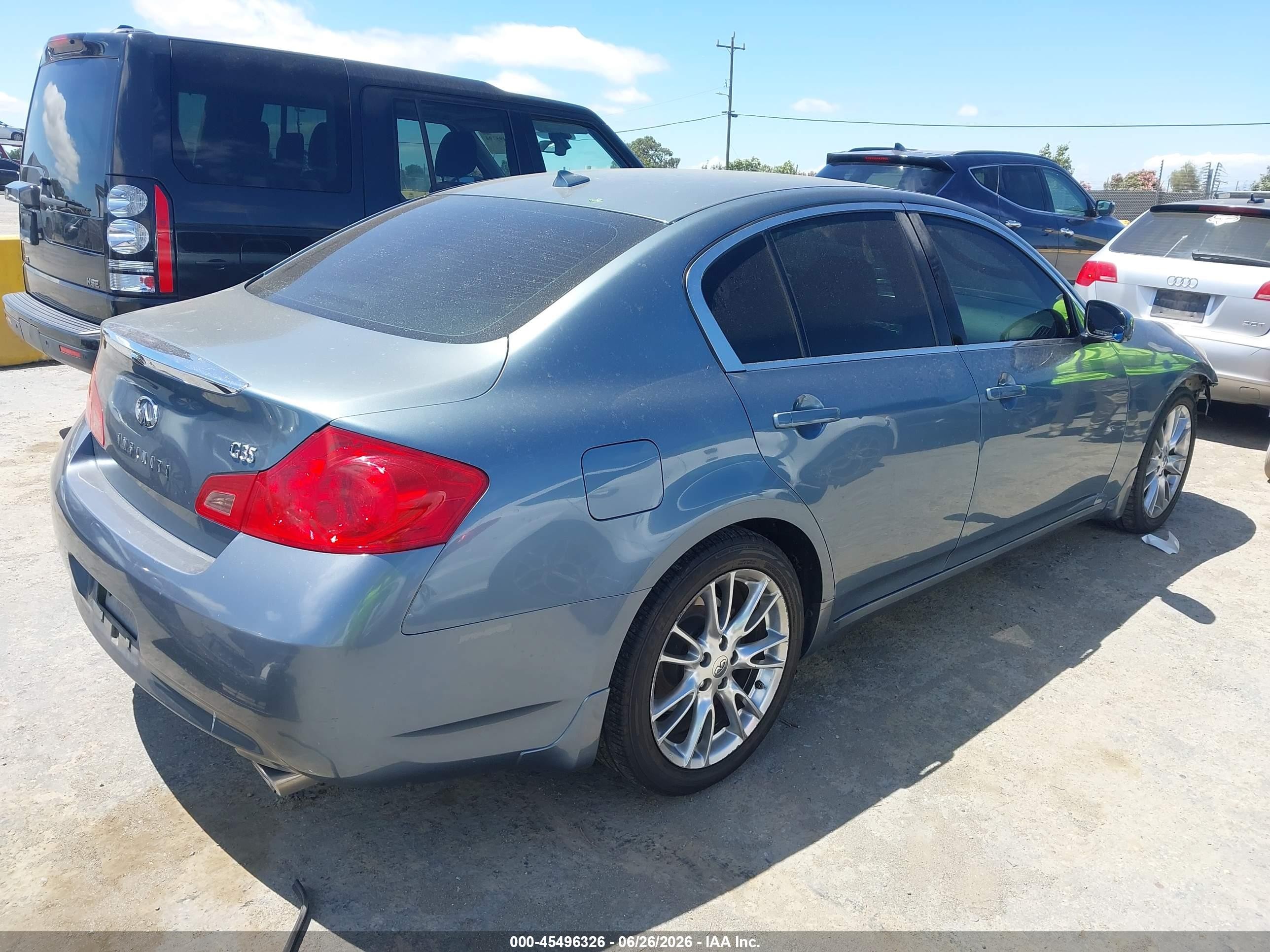 2008 Infiniti G35 Journey Blue vin: JNKBV61E48M211082