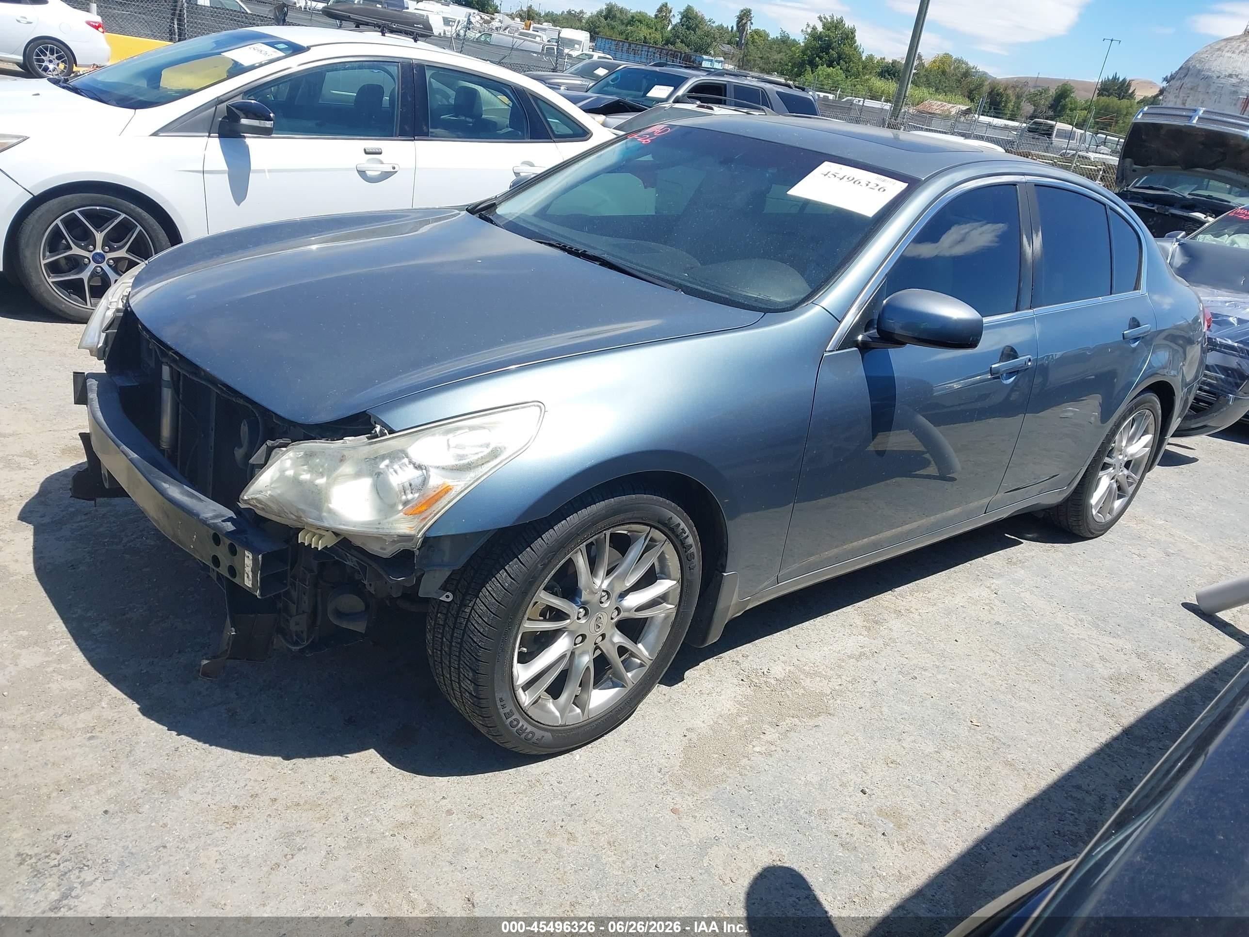 2008 Infiniti G35 Journey Blue vin: JNKBV61E48M211082