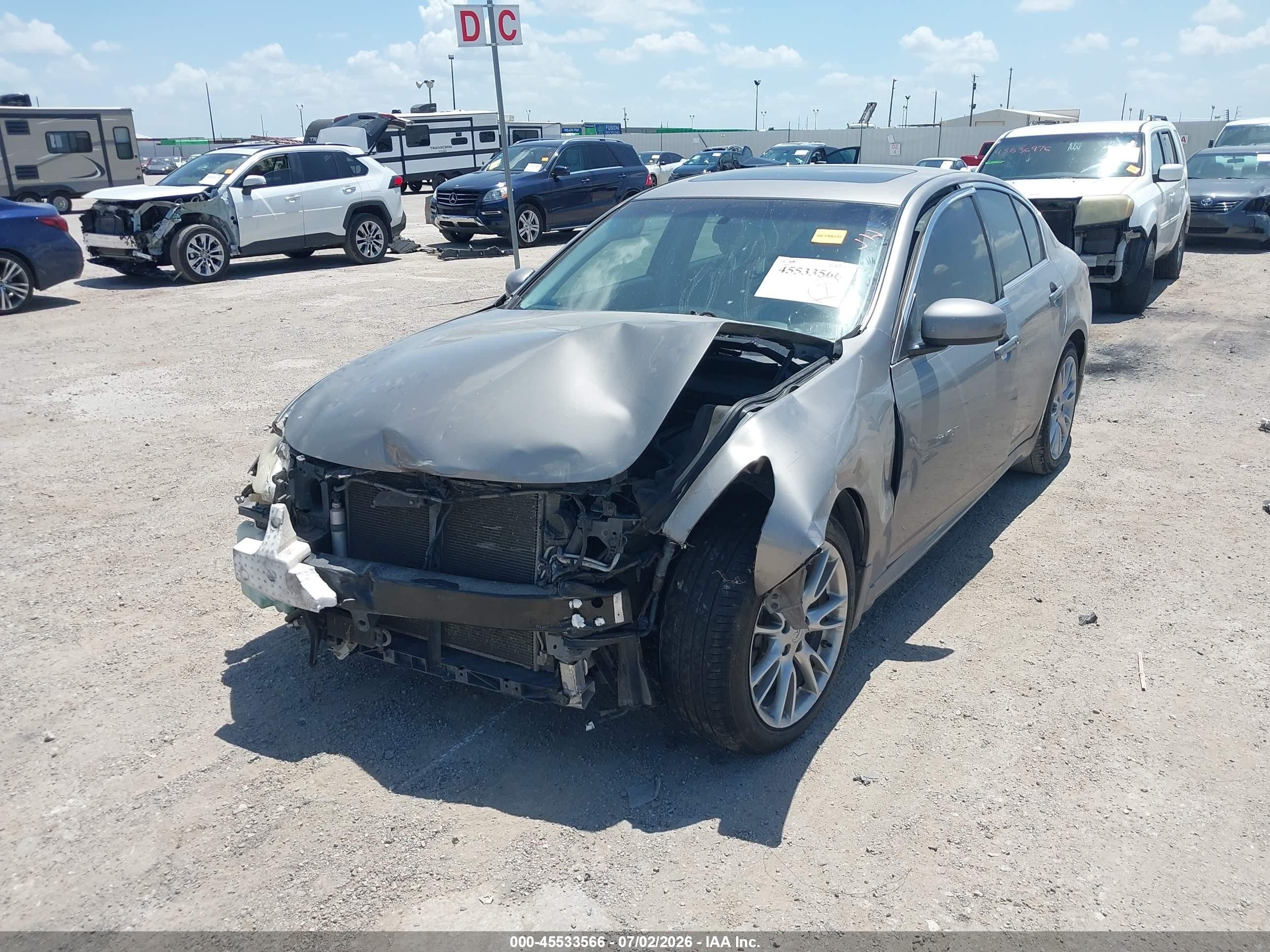 2008 Infiniti G35 Journey Champagne vin: JNKBV61E48M222745