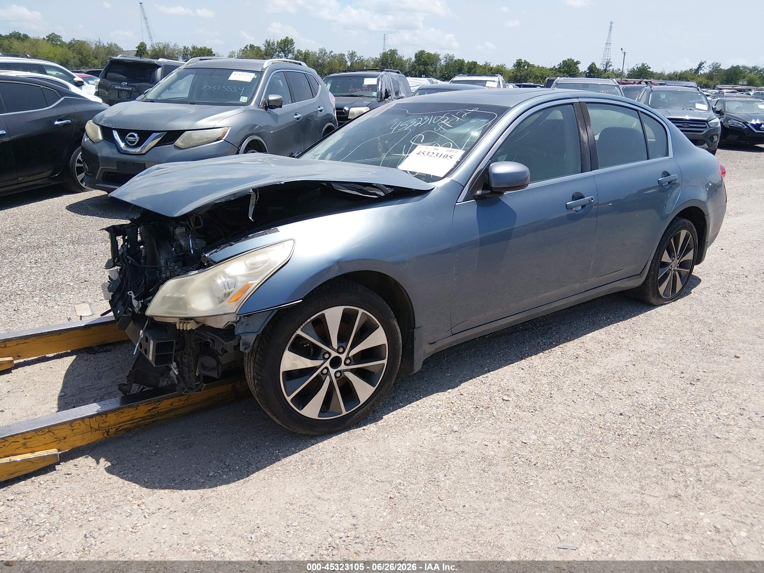 2007 Infiniti G35 Journey Blue vin: JNKBV61E57M715753
