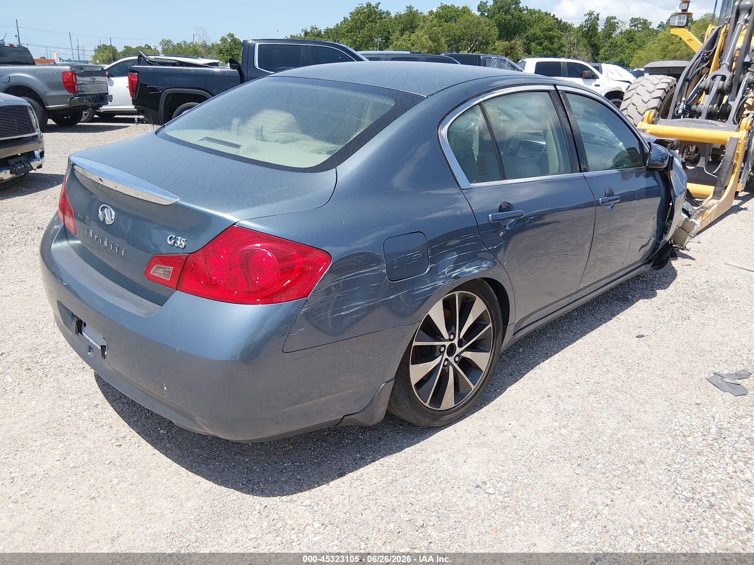 2007 Infiniti G35 Journey Blue vin: JNKBV61E57M715753