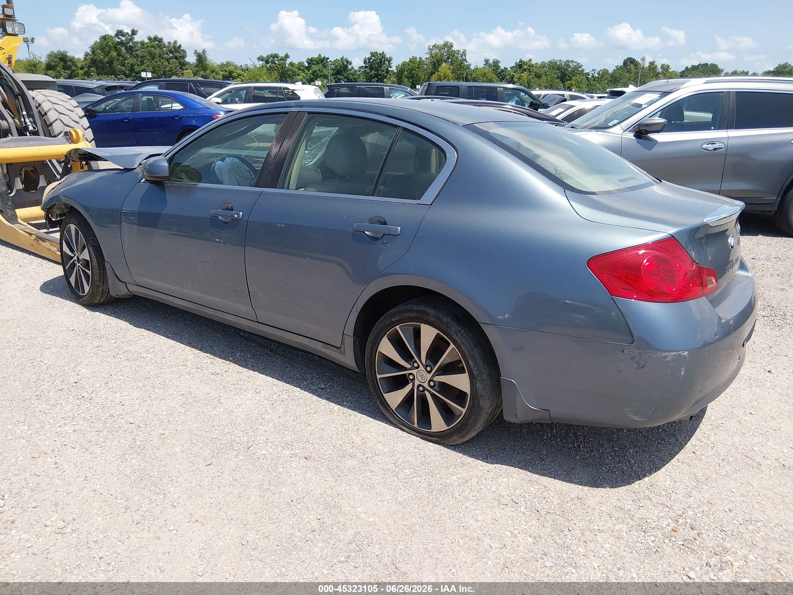 2007 Infiniti G35 Journey Blue vin: JNKBV61E57M715753