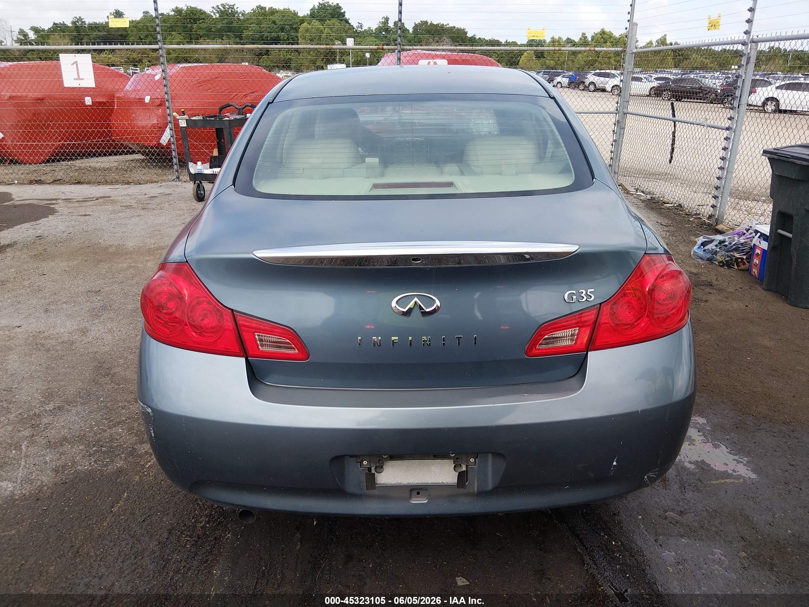 2007 Infiniti G35 Journey Blue vin: JNKBV61E57M715753