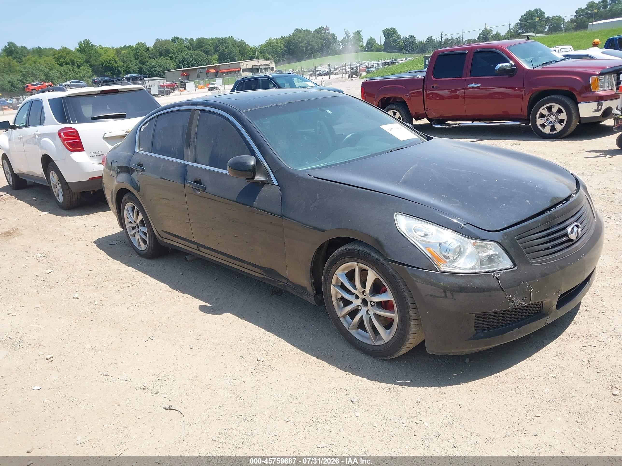 2007 Infiniti G35 Journey Black vin: JNKBV61E57M721116