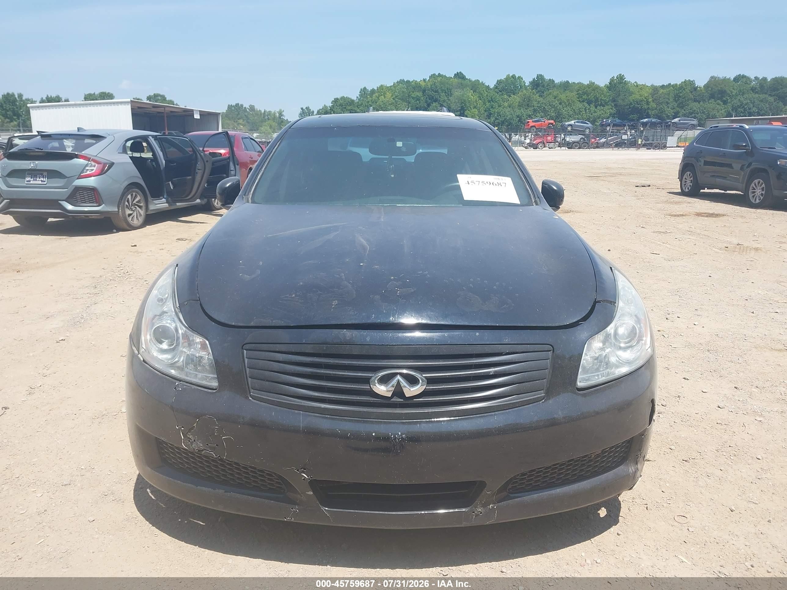 2007 Infiniti G35 Journey Black vin: JNKBV61E57M721116