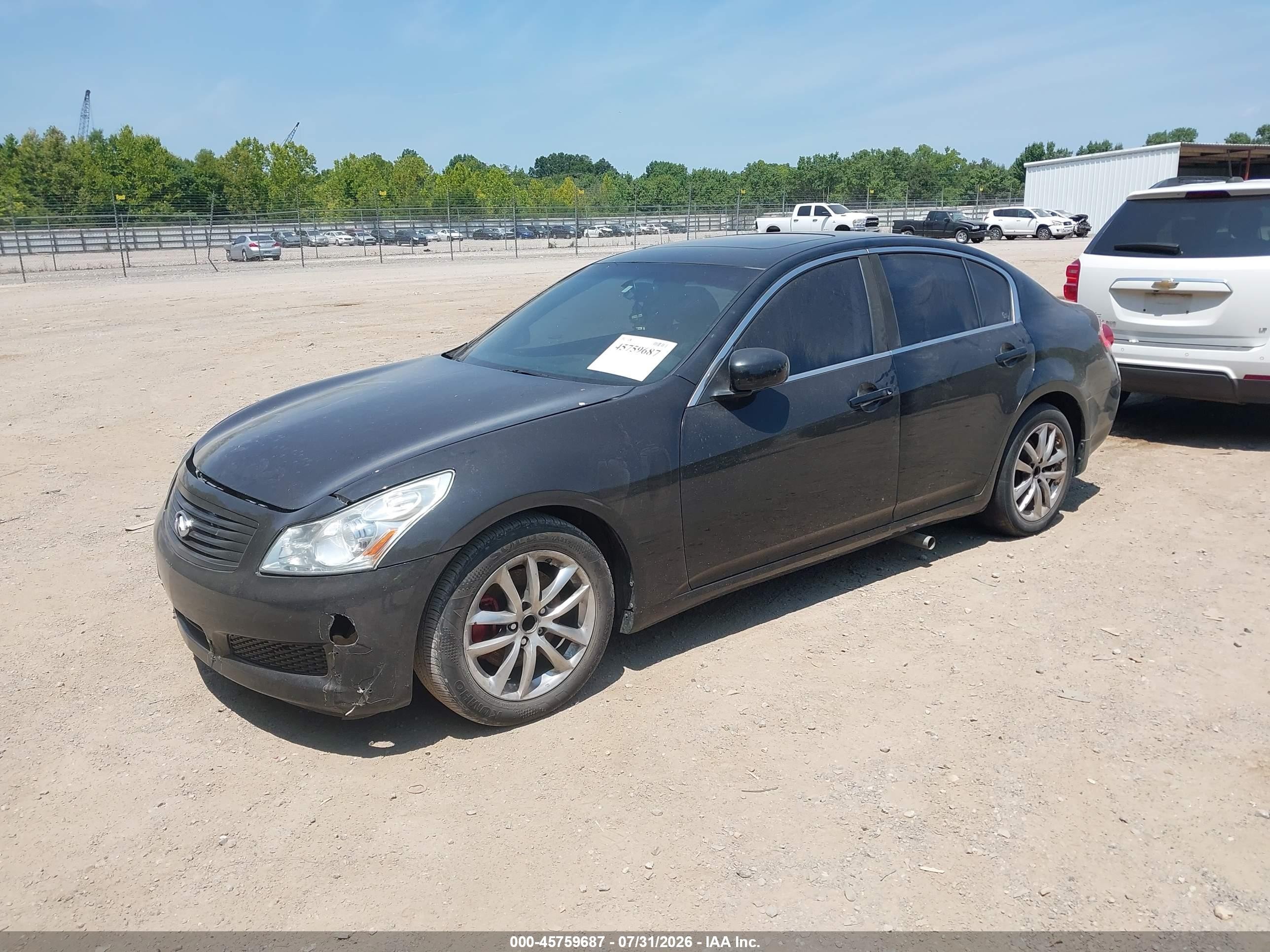 2007 Infiniti G35 Journey Black vin: JNKBV61E57M721116