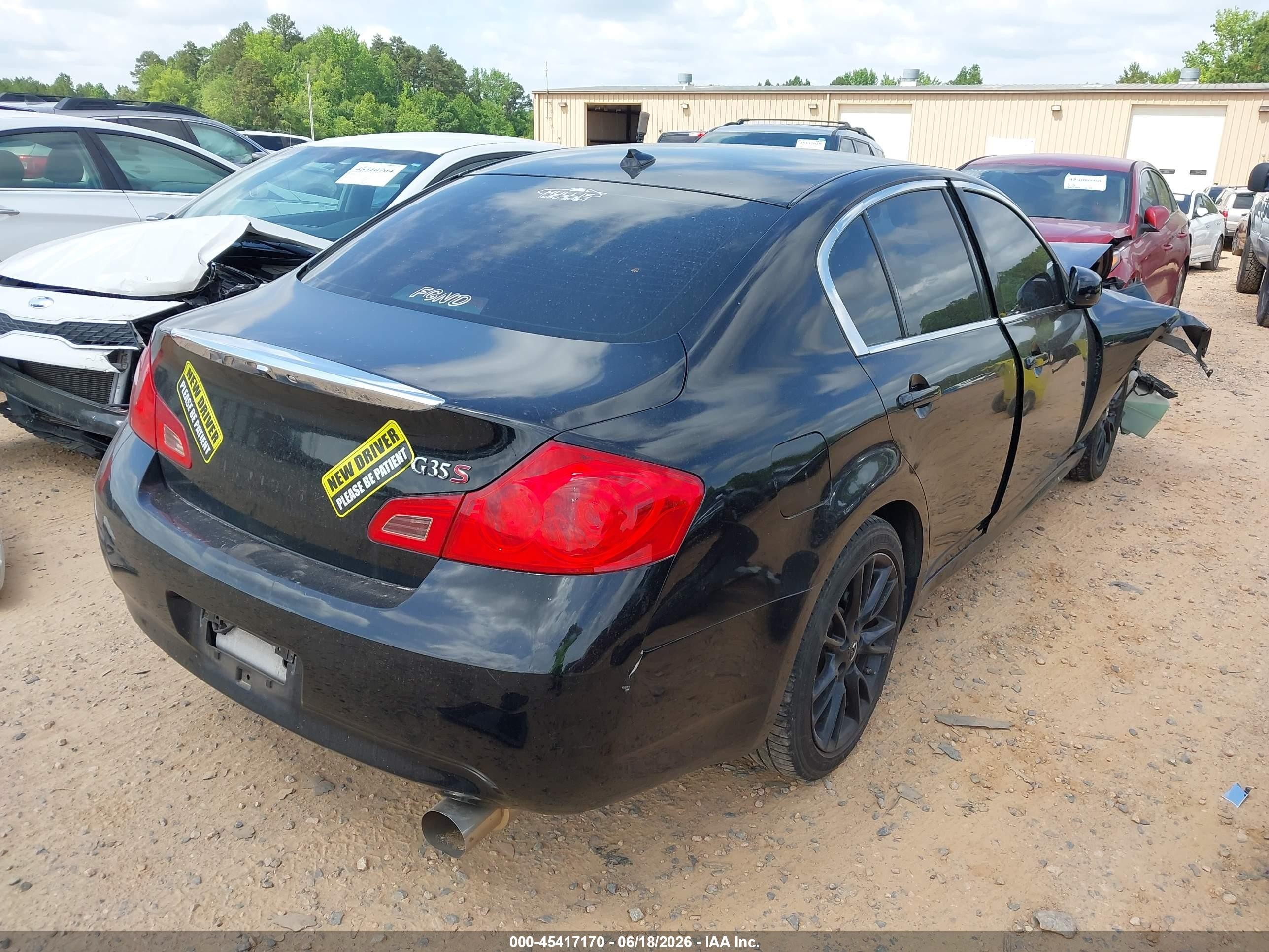 2008 Infiniti G35 Sport Black vin: JNKBV61E58M220860