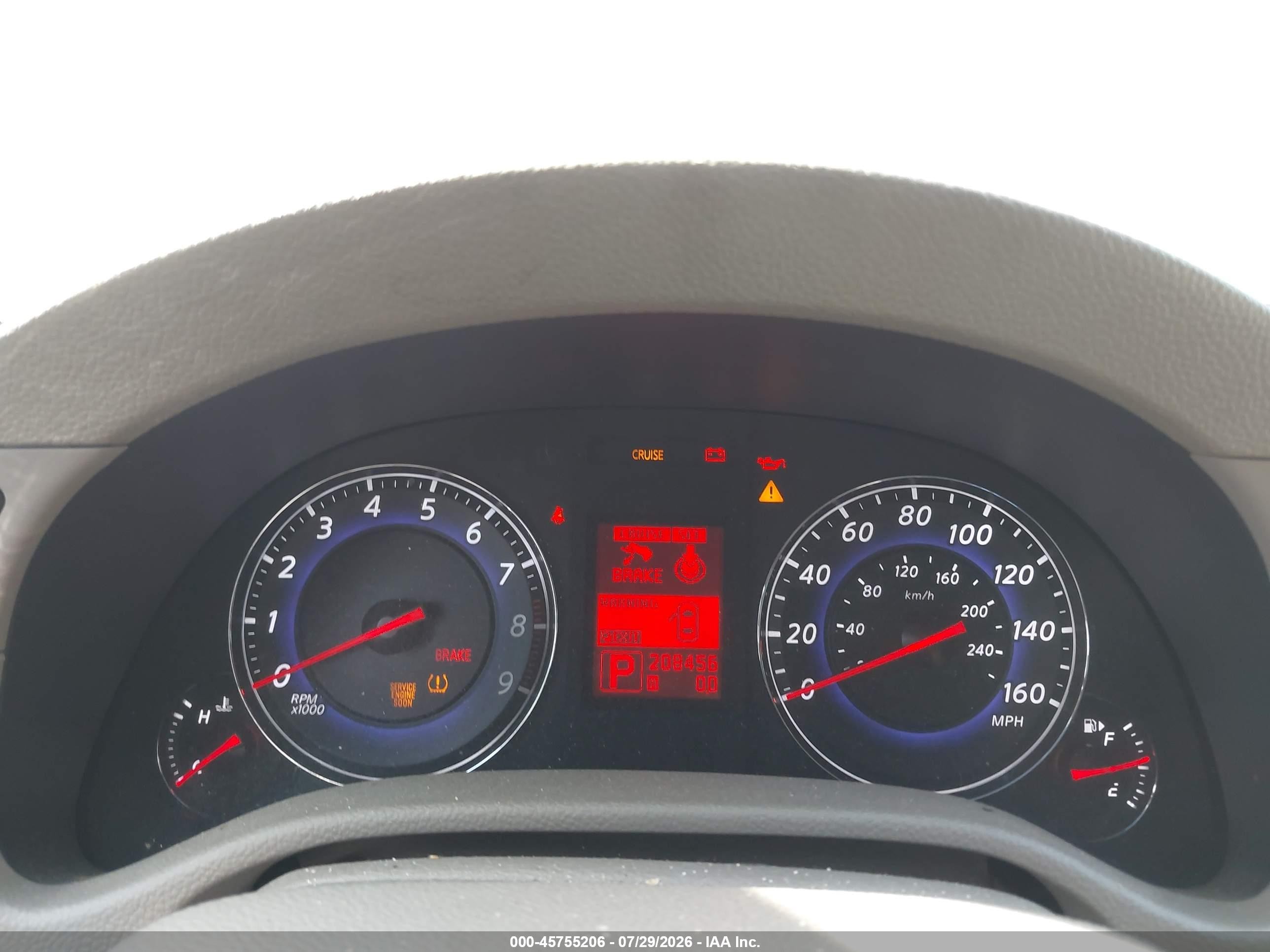 2007 Infiniti G35 Journey Red vin: JNKBV61E67M700291