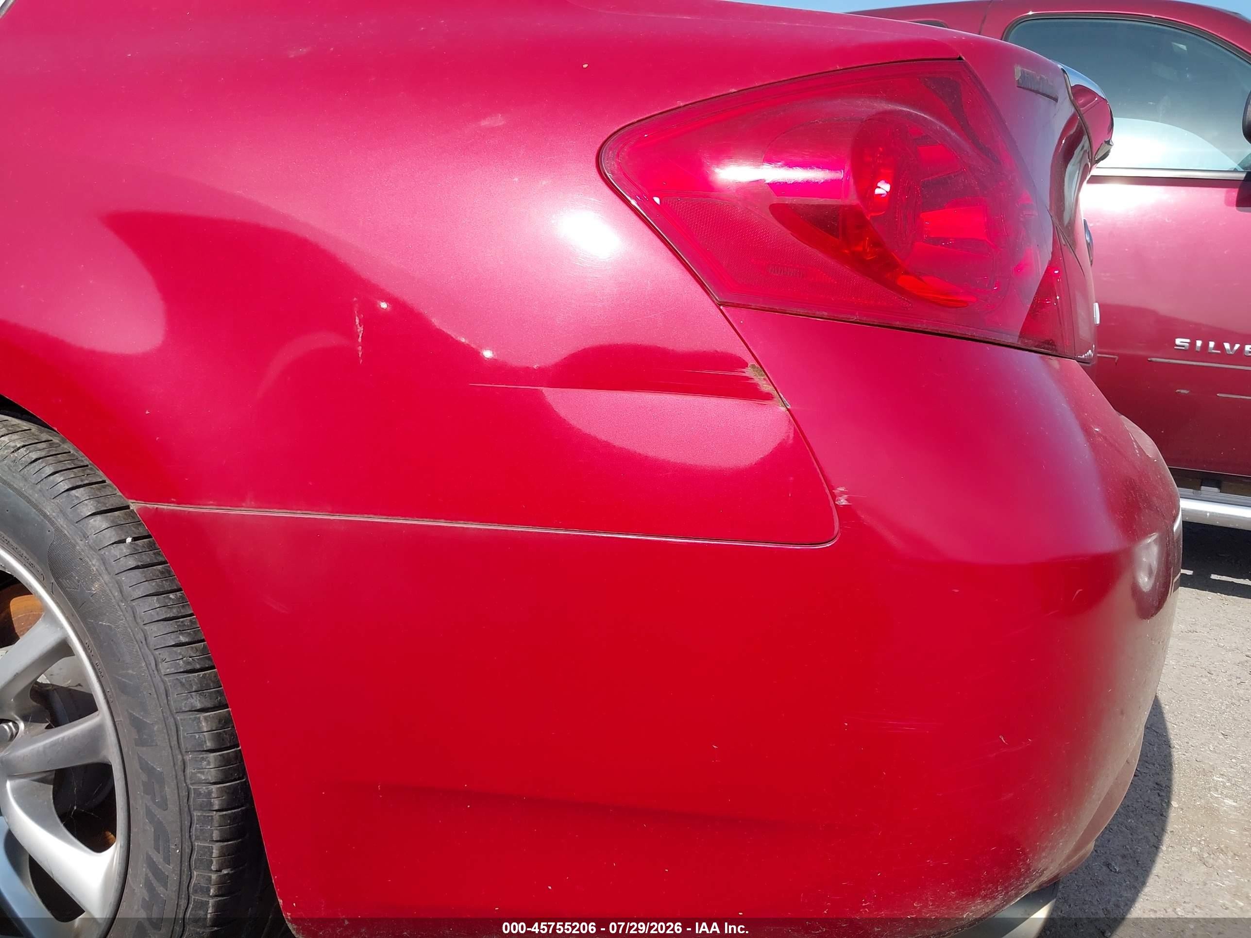 2007 Infiniti G35 Journey Red vin: JNKBV61E67M700291