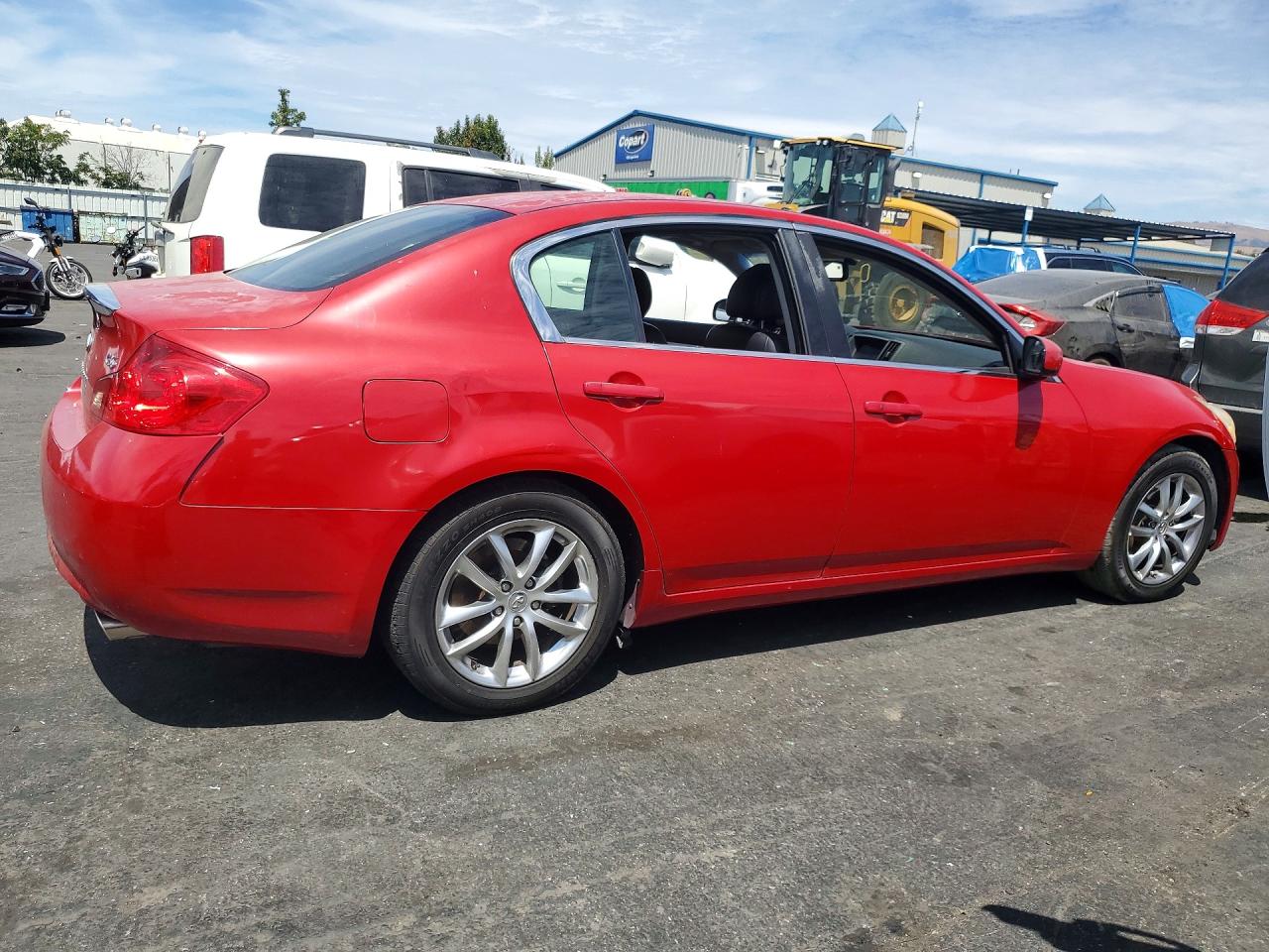 2007 Infiniti G35 Base Red vin: JNKBV61E67M709735