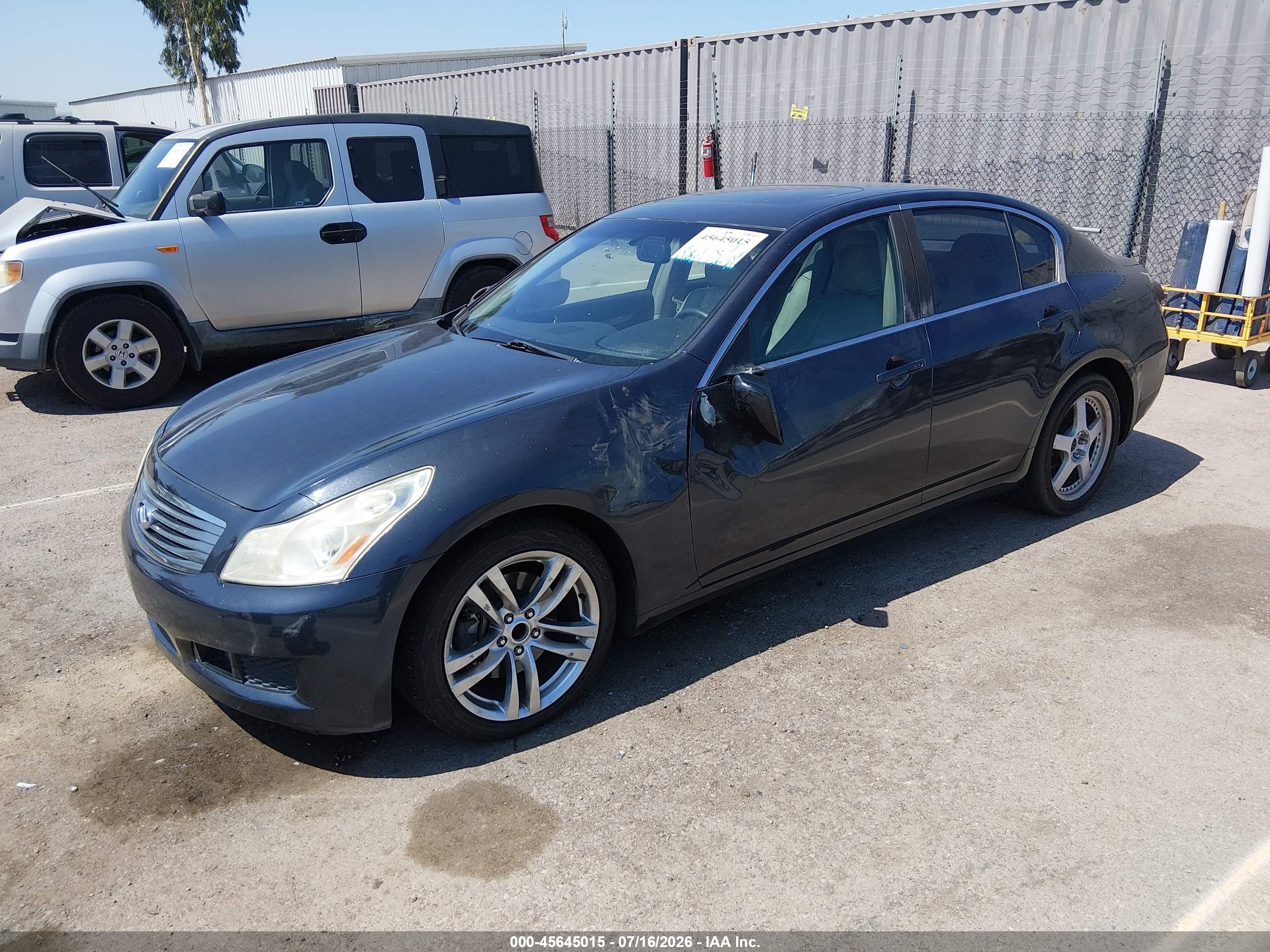2007 Infiniti G35 Journey Black vin: JNKBV61E67M717723
