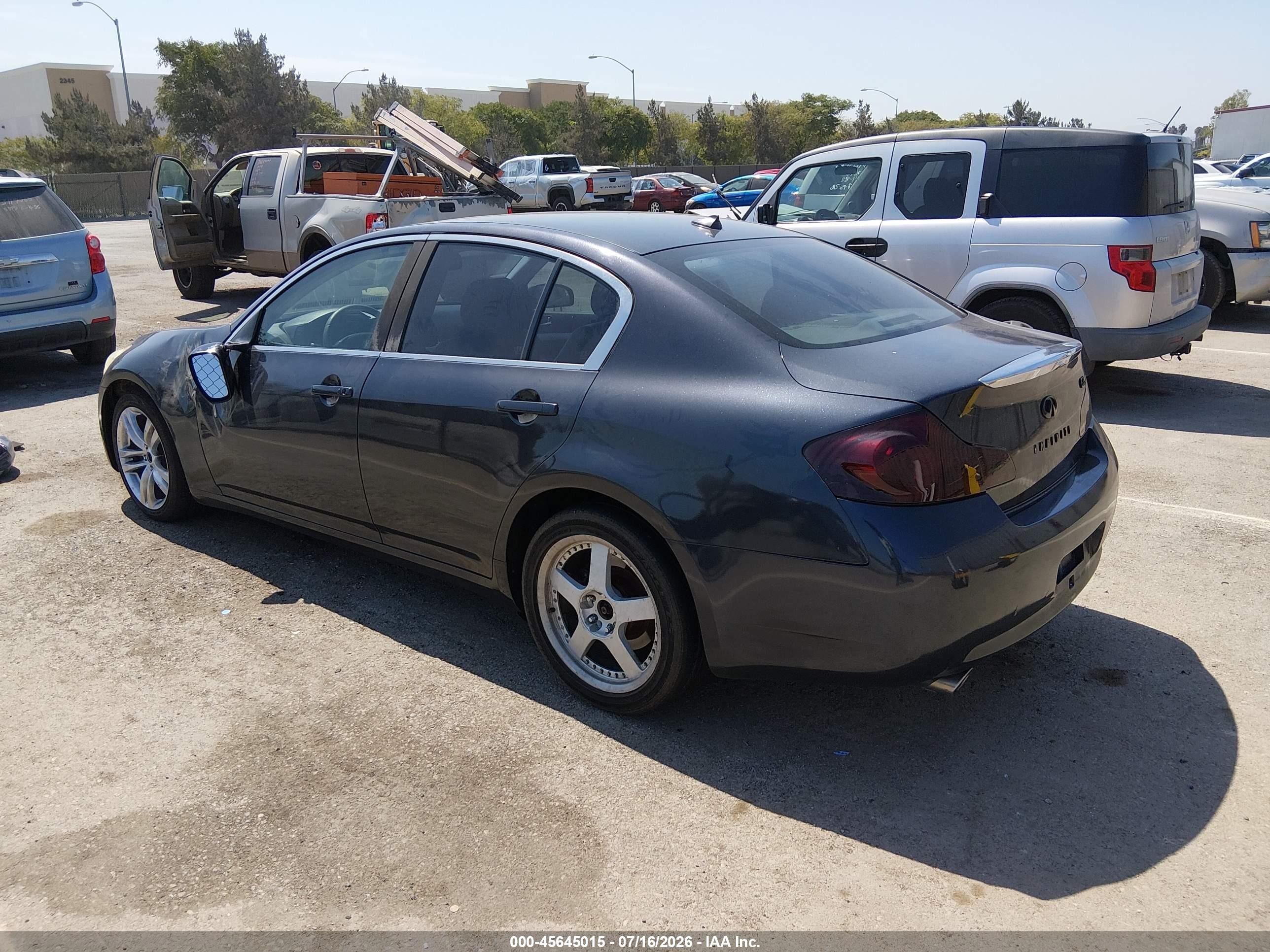 2007 Infiniti G35 Journey Black vin: JNKBV61E67M717723
