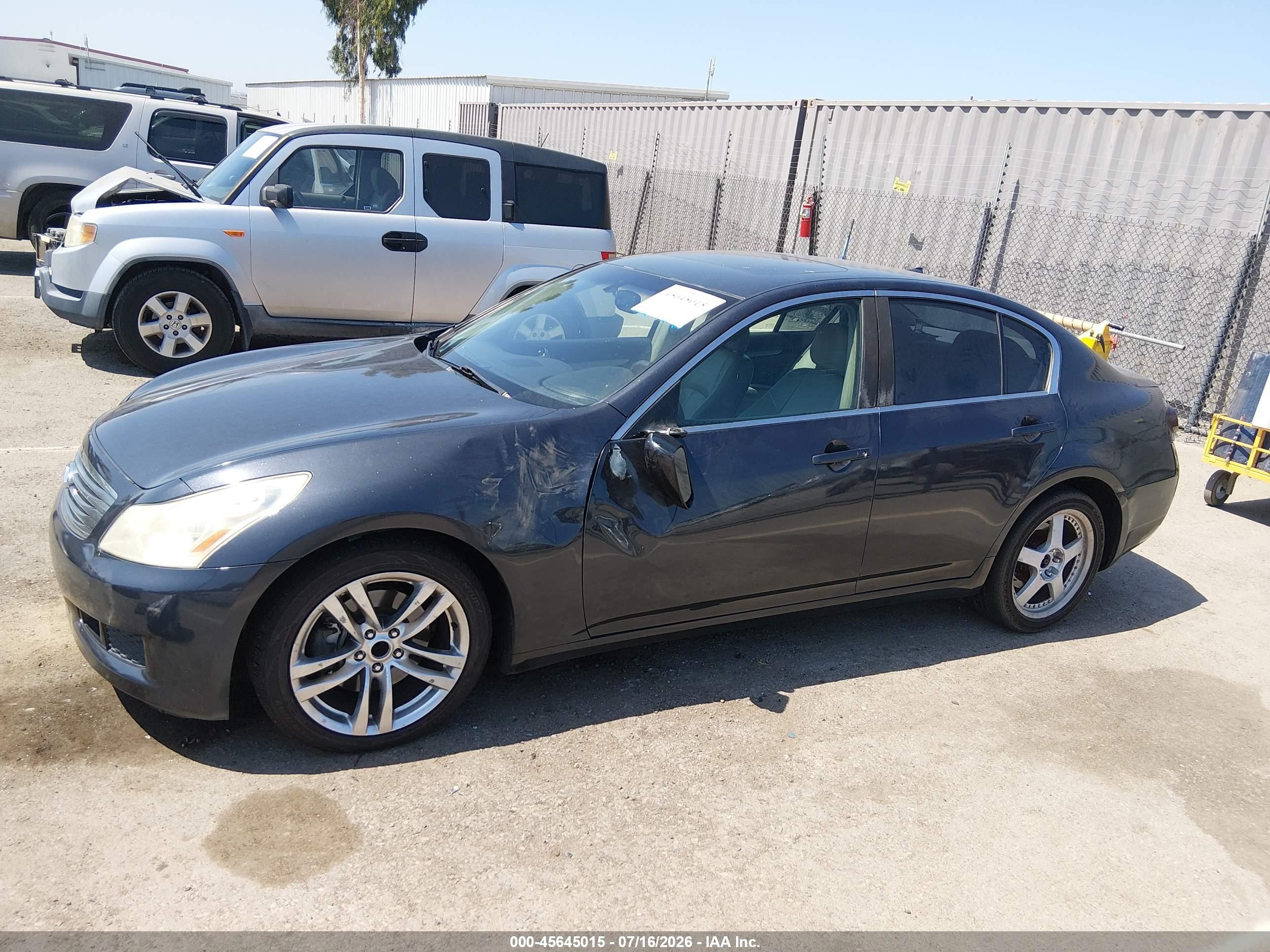 2007 Infiniti G35 Journey Black vin: JNKBV61E67M717723