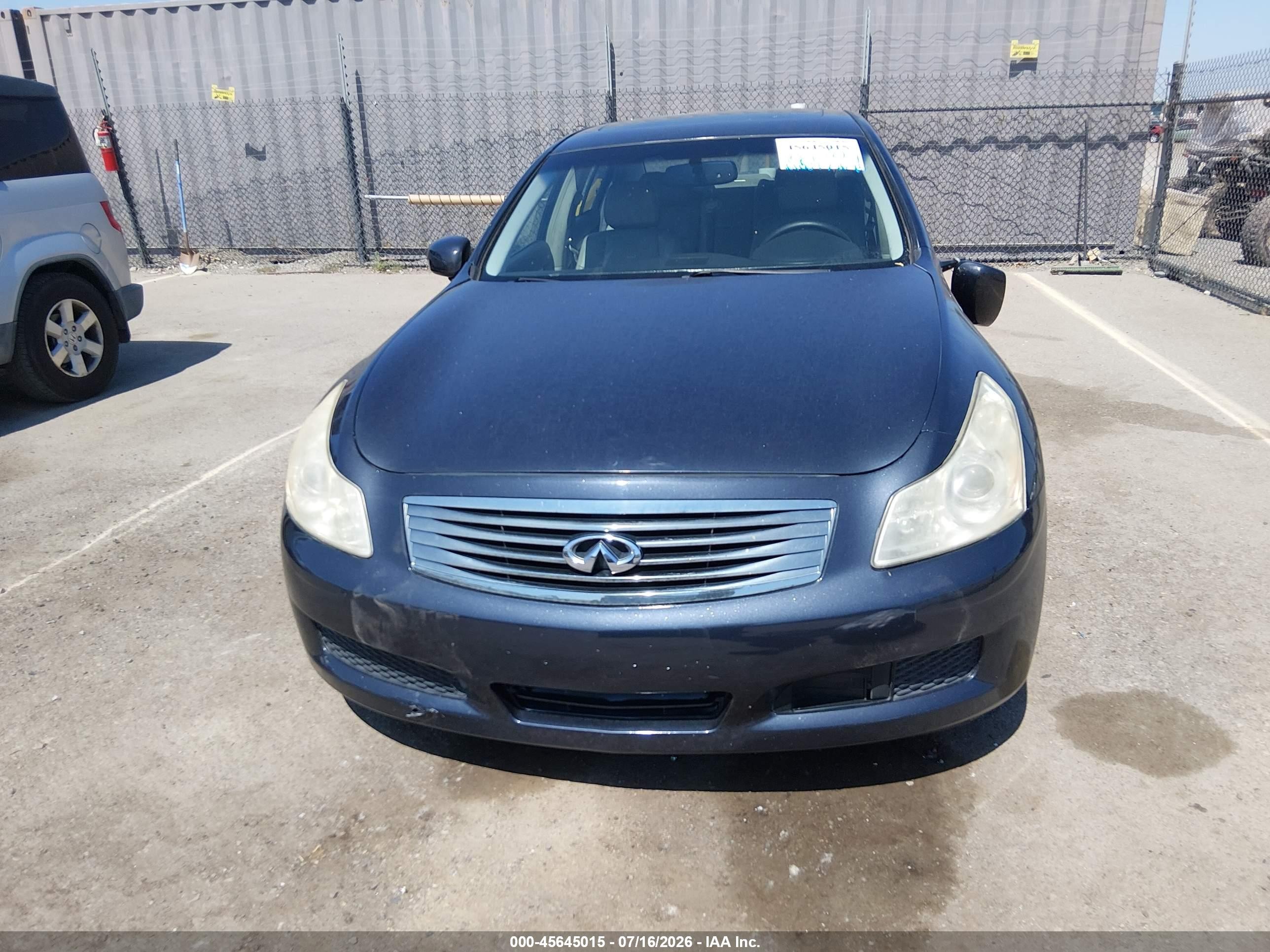 2007 Infiniti G35 Journey Black vin: JNKBV61E67M717723