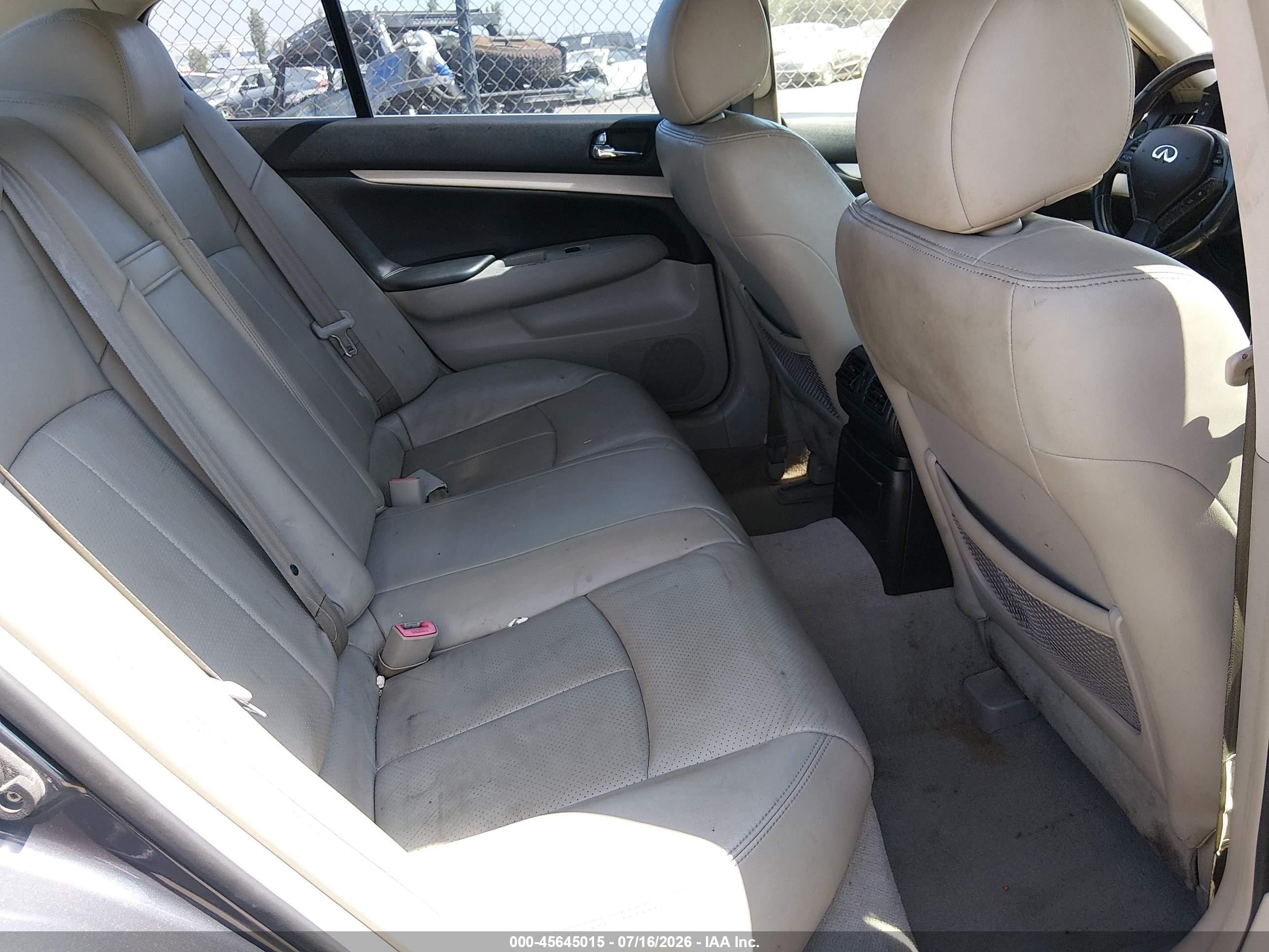 2007 Infiniti G35 Journey Black vin: JNKBV61E67M717723