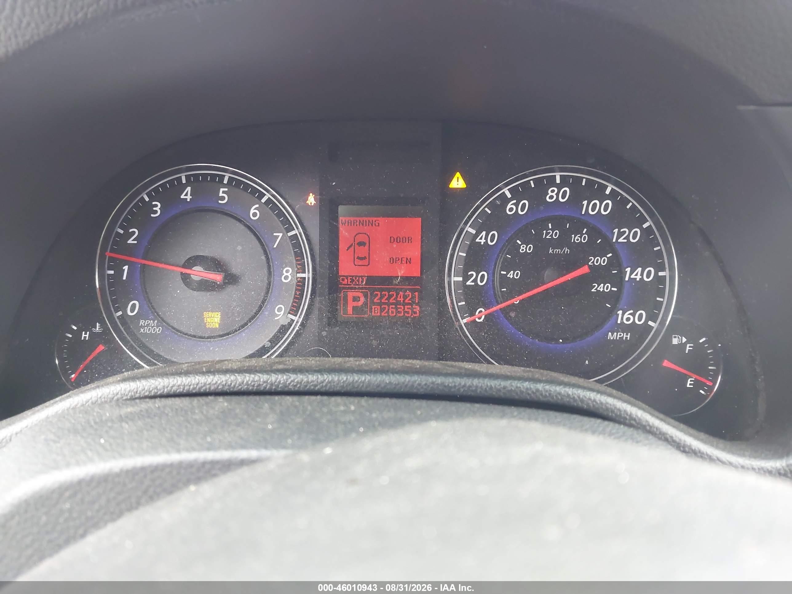 2008 Infiniti G35 Journey Blue vin: JNKBV61E68M207213