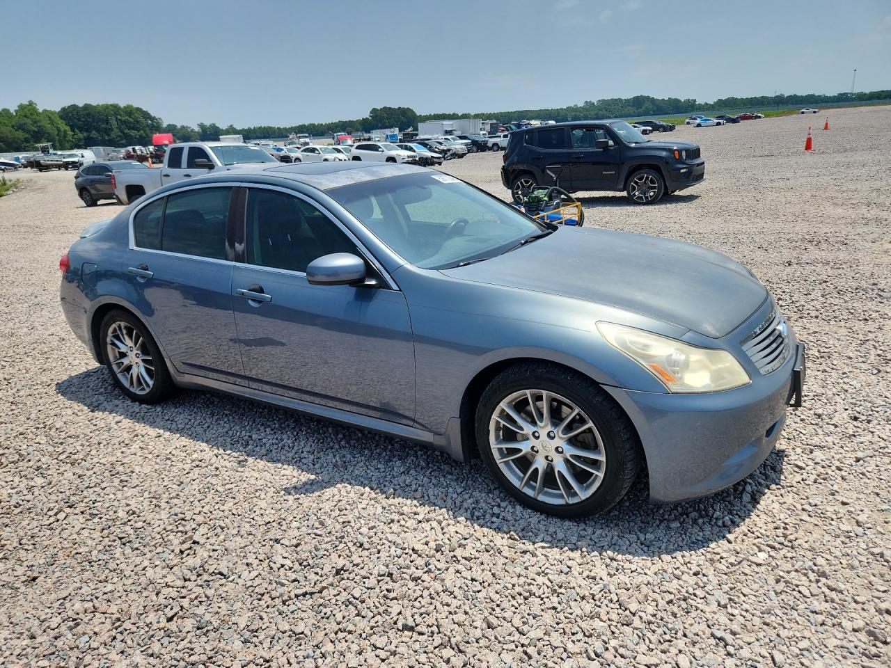 2008 Infiniti G35 Base Blue vin: JNKBV61E68M207406