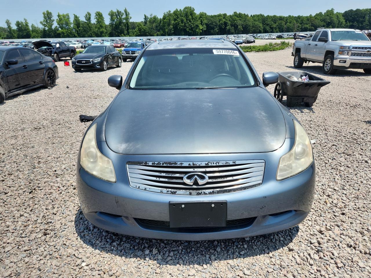 2008 Infiniti G35 Base Blue vin: JNKBV61E68M207406