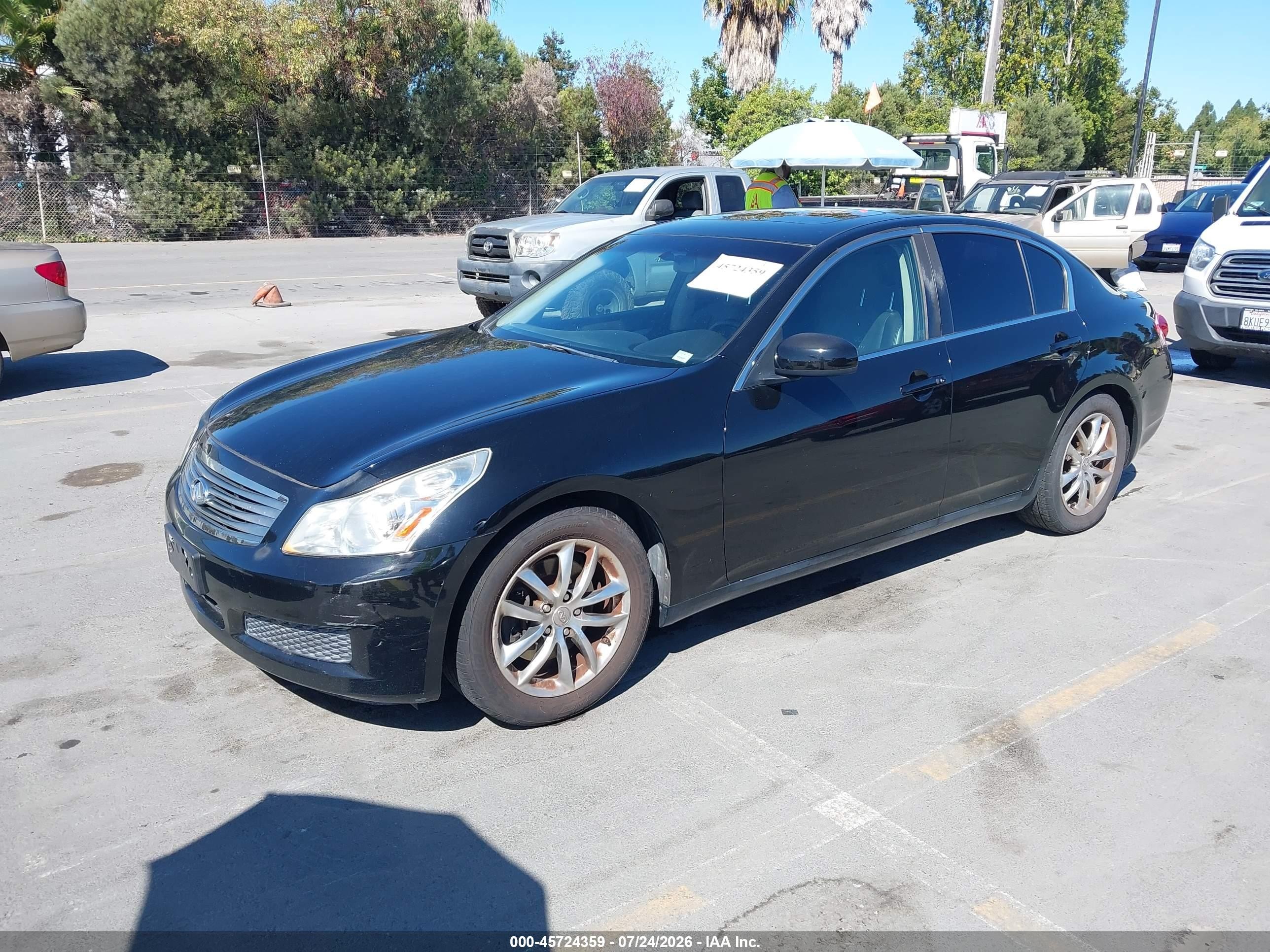 2008 Infiniti G35 Journey Black vin: JNKBV61E68M216090