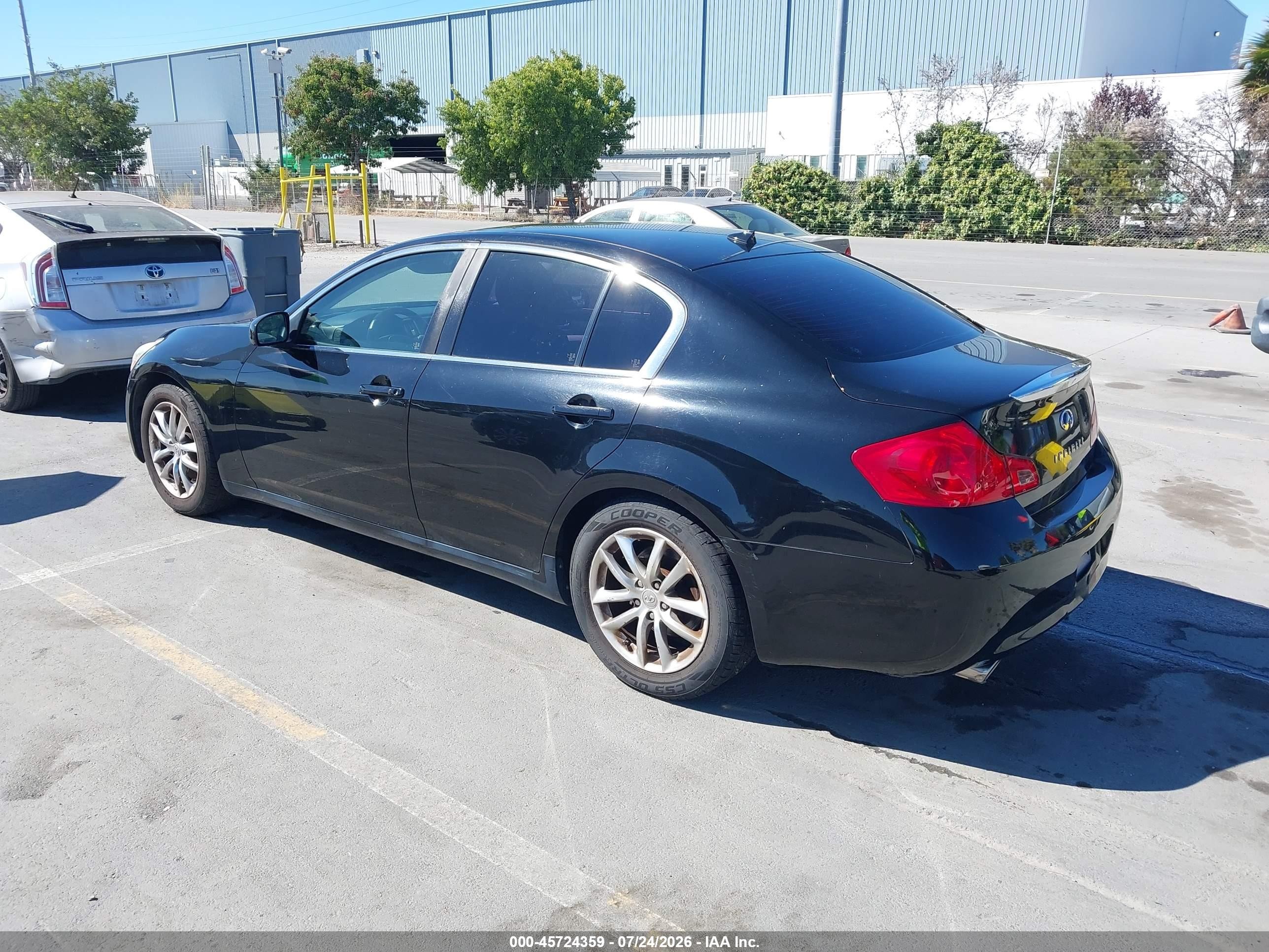 2008 Infiniti G35 Journey Black vin: JNKBV61E68M216090