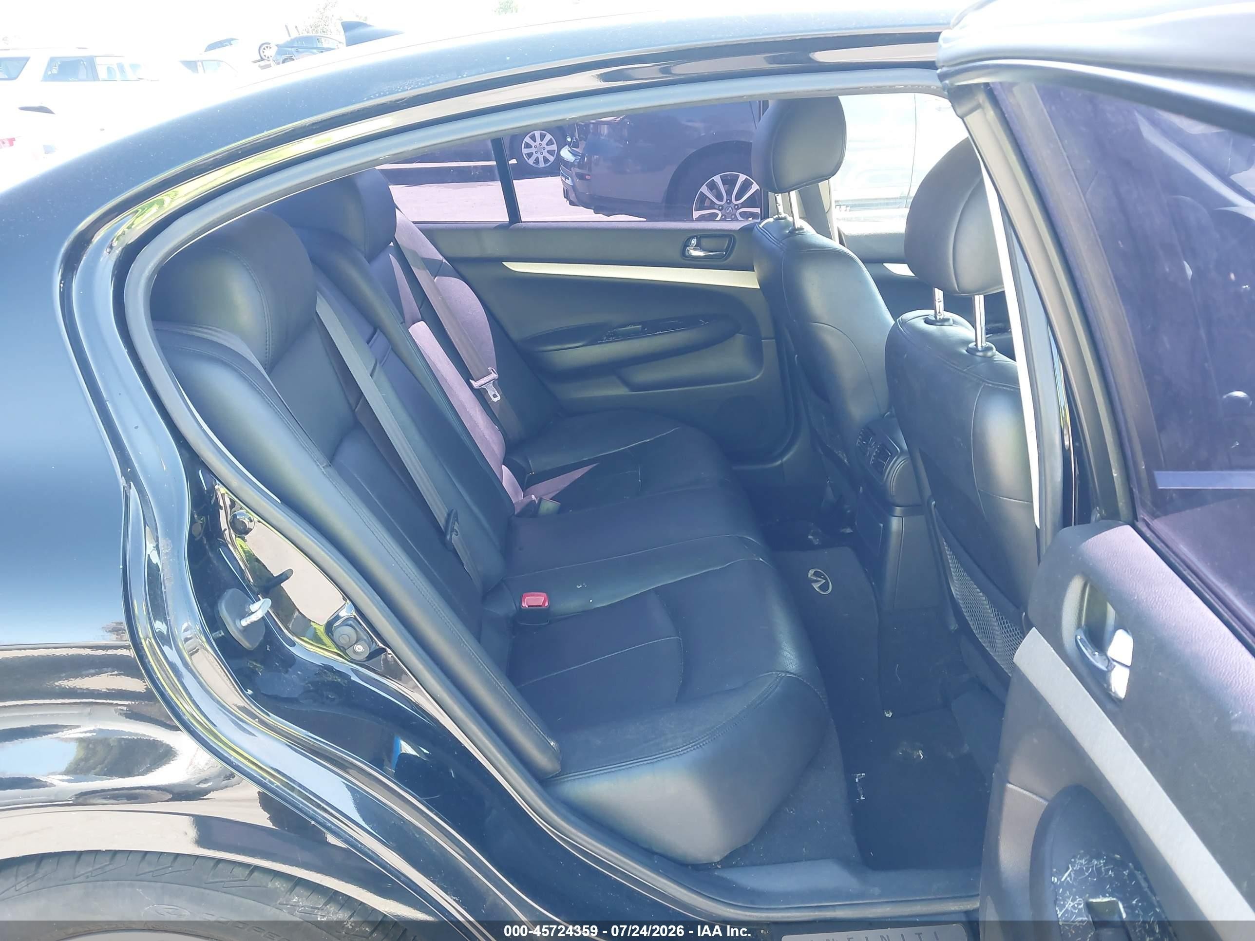 2008 Infiniti G35 Journey Black vin: JNKBV61E68M216090