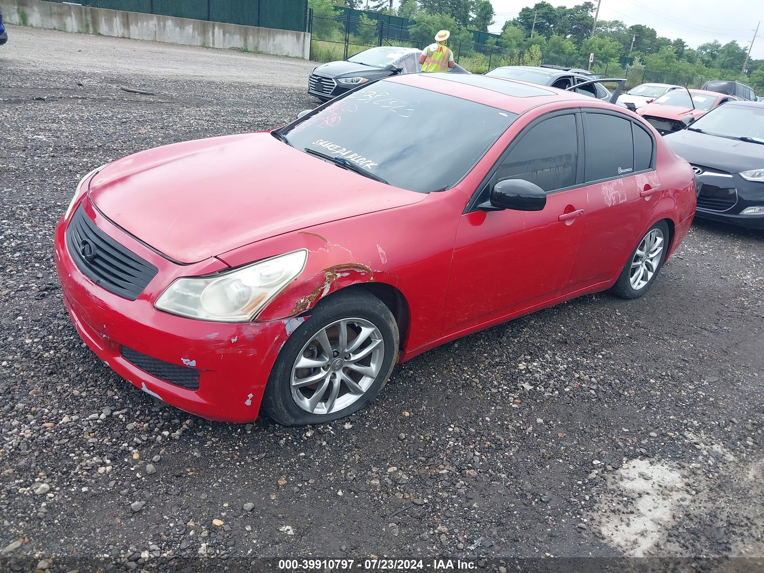2007 Infiniti G35 Journey Red vin: JNKBV61E77M710618