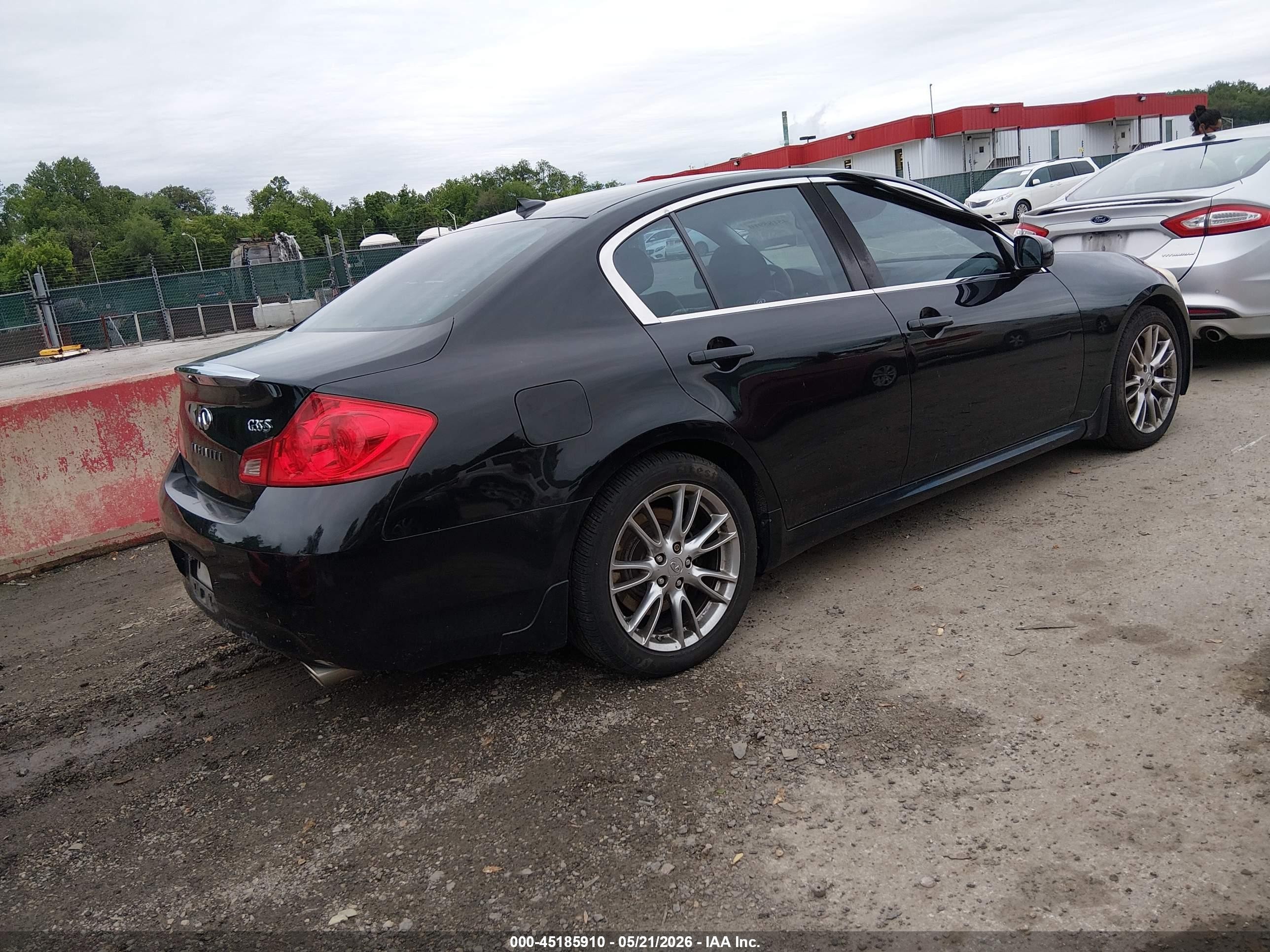 2007 Infiniti G35 Sport Black vin: JNKBV61E77M720906