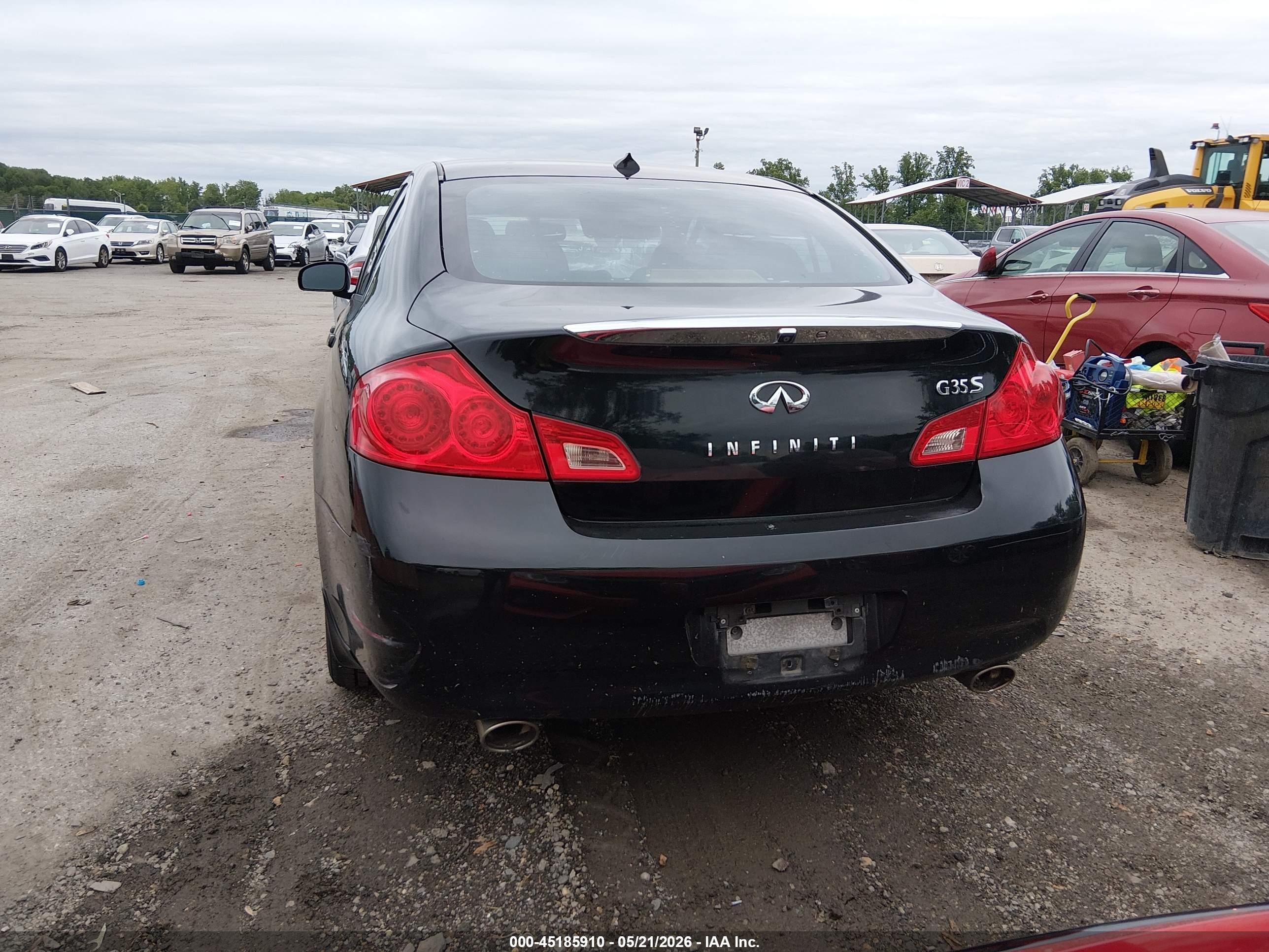 2007 Infiniti G35 Sport Black vin: JNKBV61E77M720906