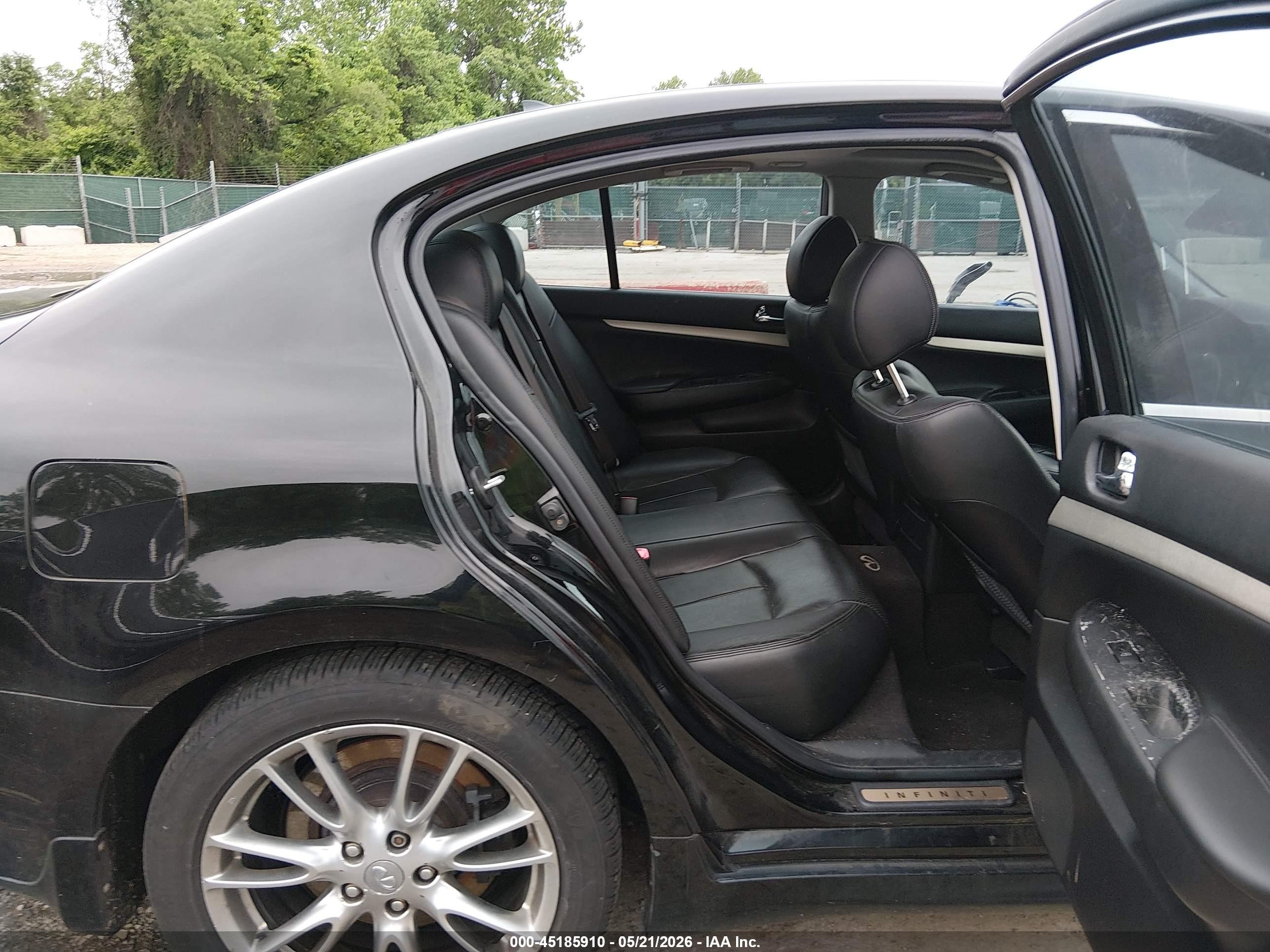 2007 Infiniti G35 Sport Black vin: JNKBV61E77M720906