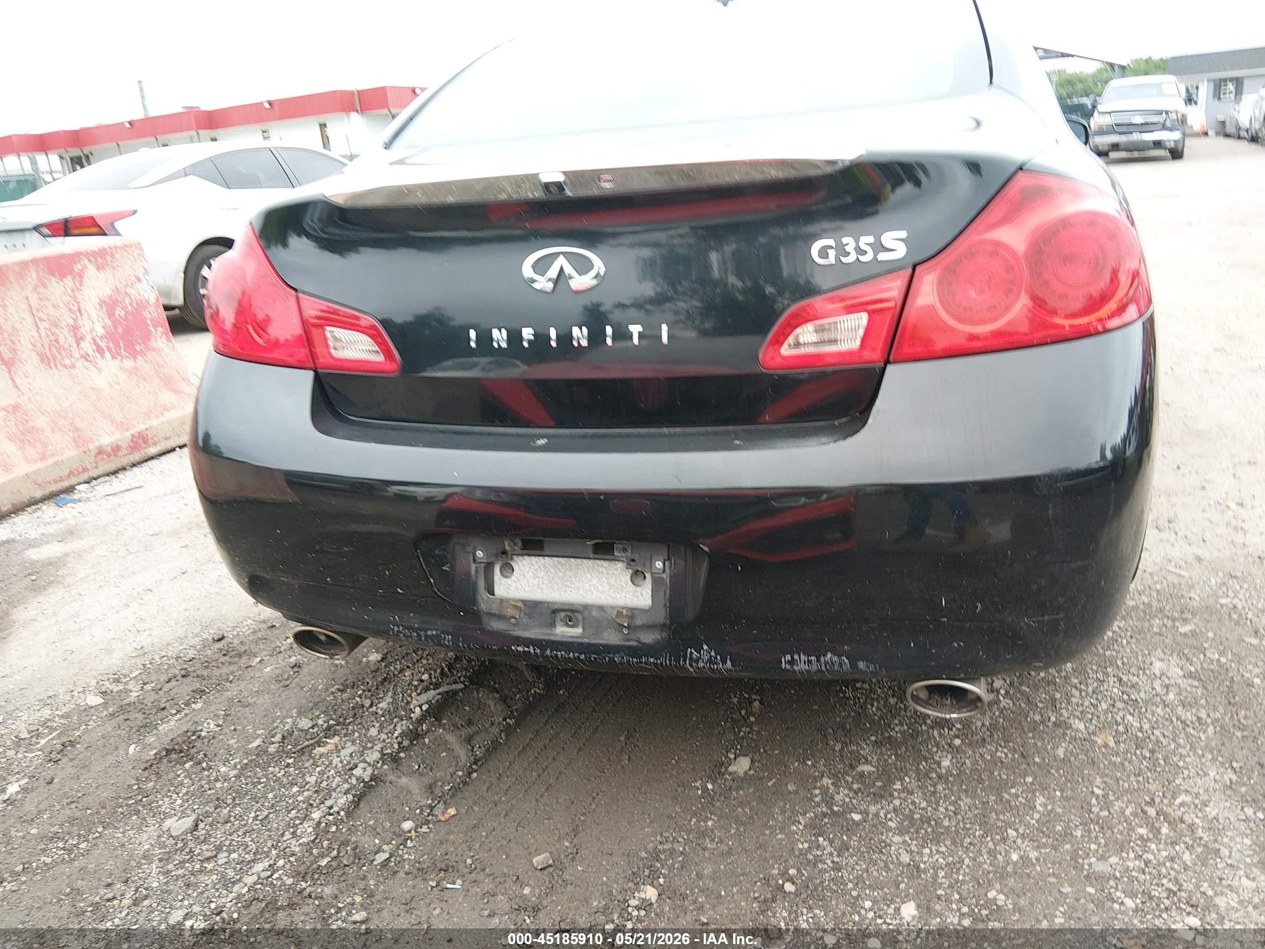 2007 Infiniti G35 Sport Black vin: JNKBV61E77M720906